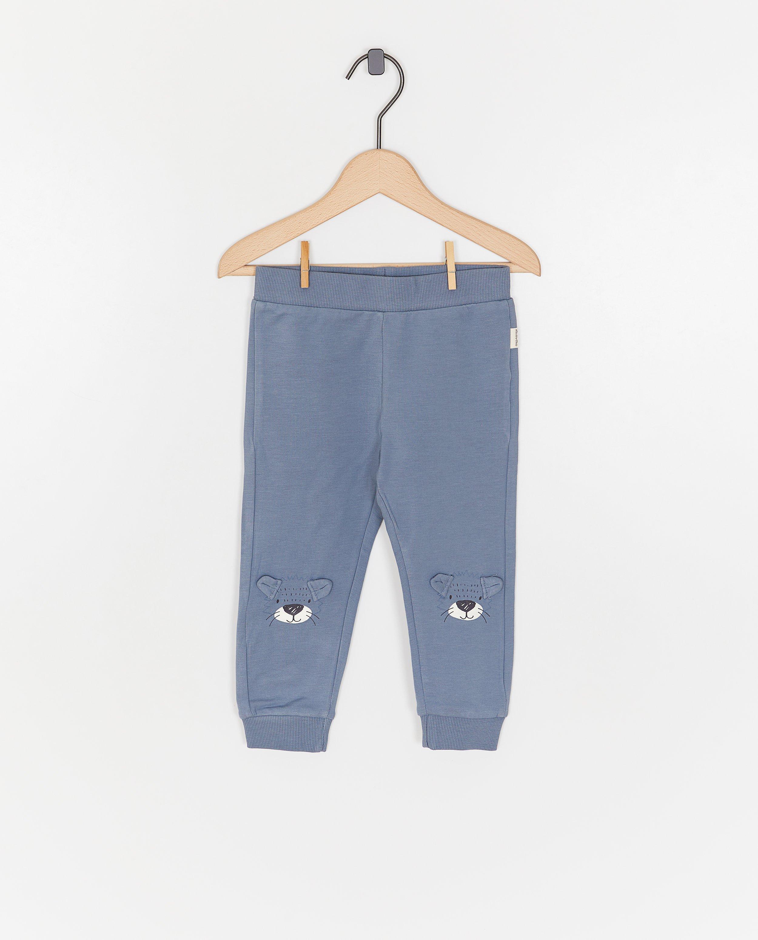 Broek met leeuwengezichtjes - null - Minymo
