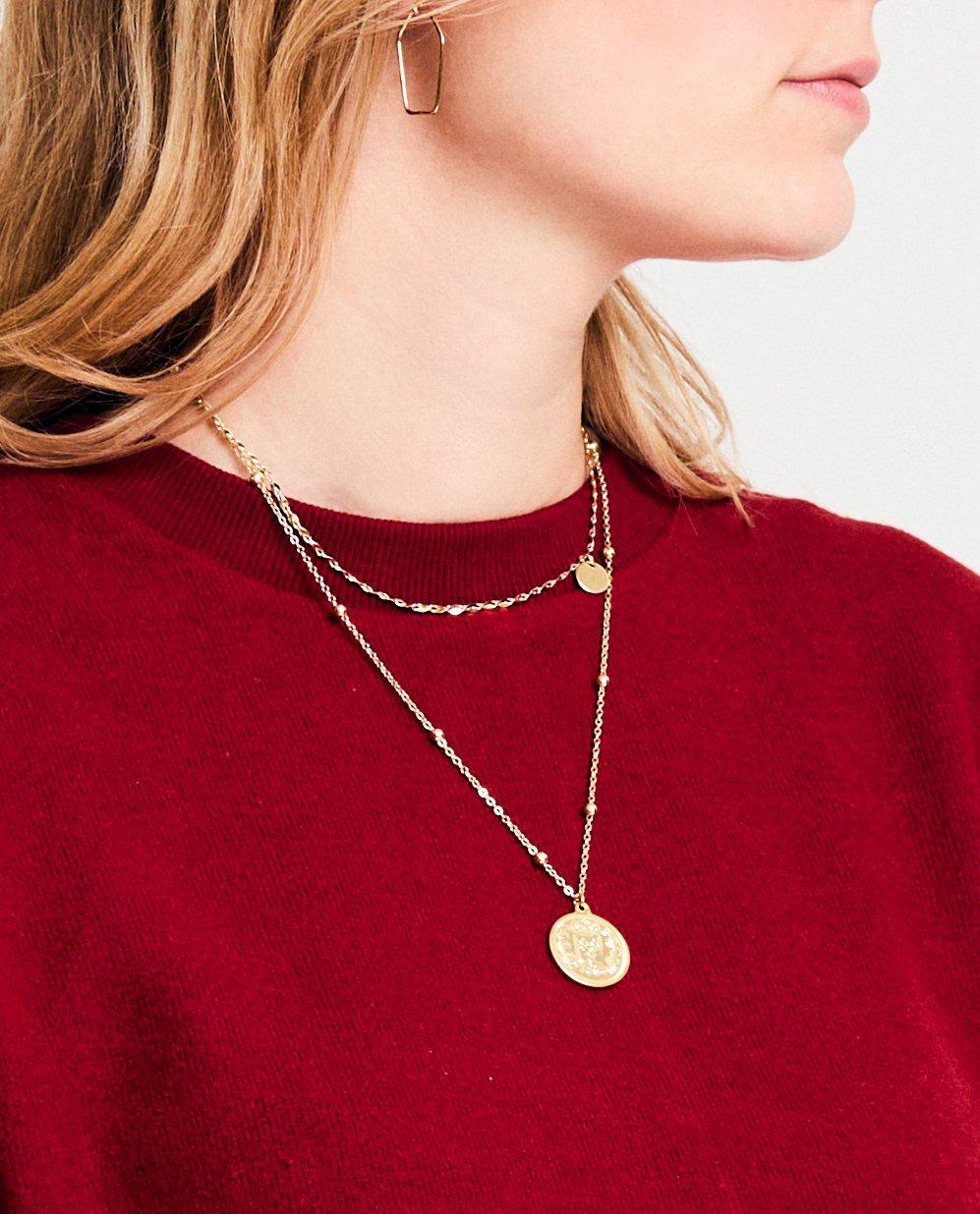 Dubbele ketting met goudlaag - null - Cleo