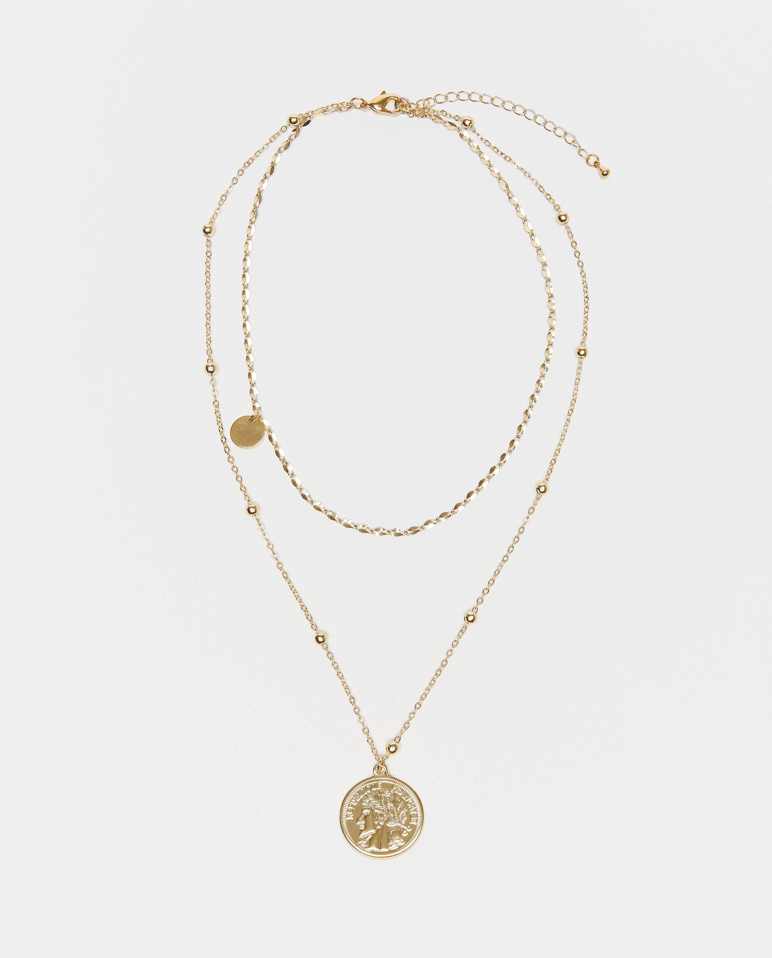 Juwelen - Dubbele ketting met goudlaag