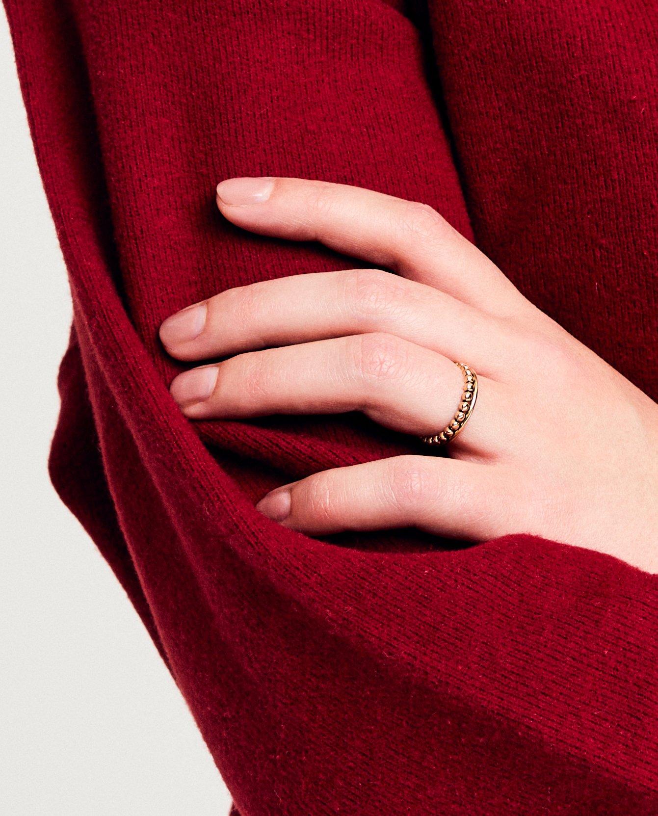 Verstelbare ring met goudlaag - null - Cleo