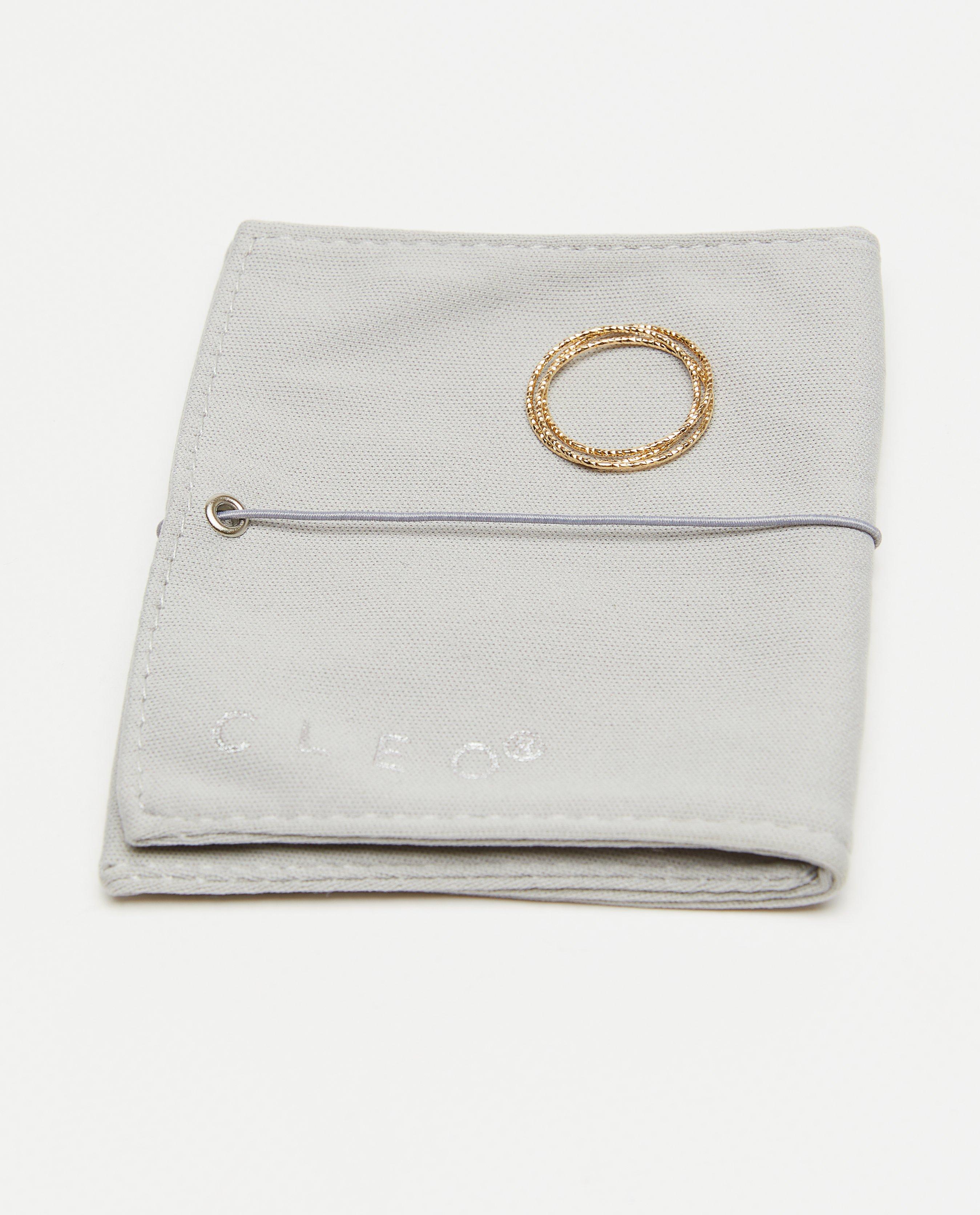 Juwelen - Driedelige ring met goudlaag
