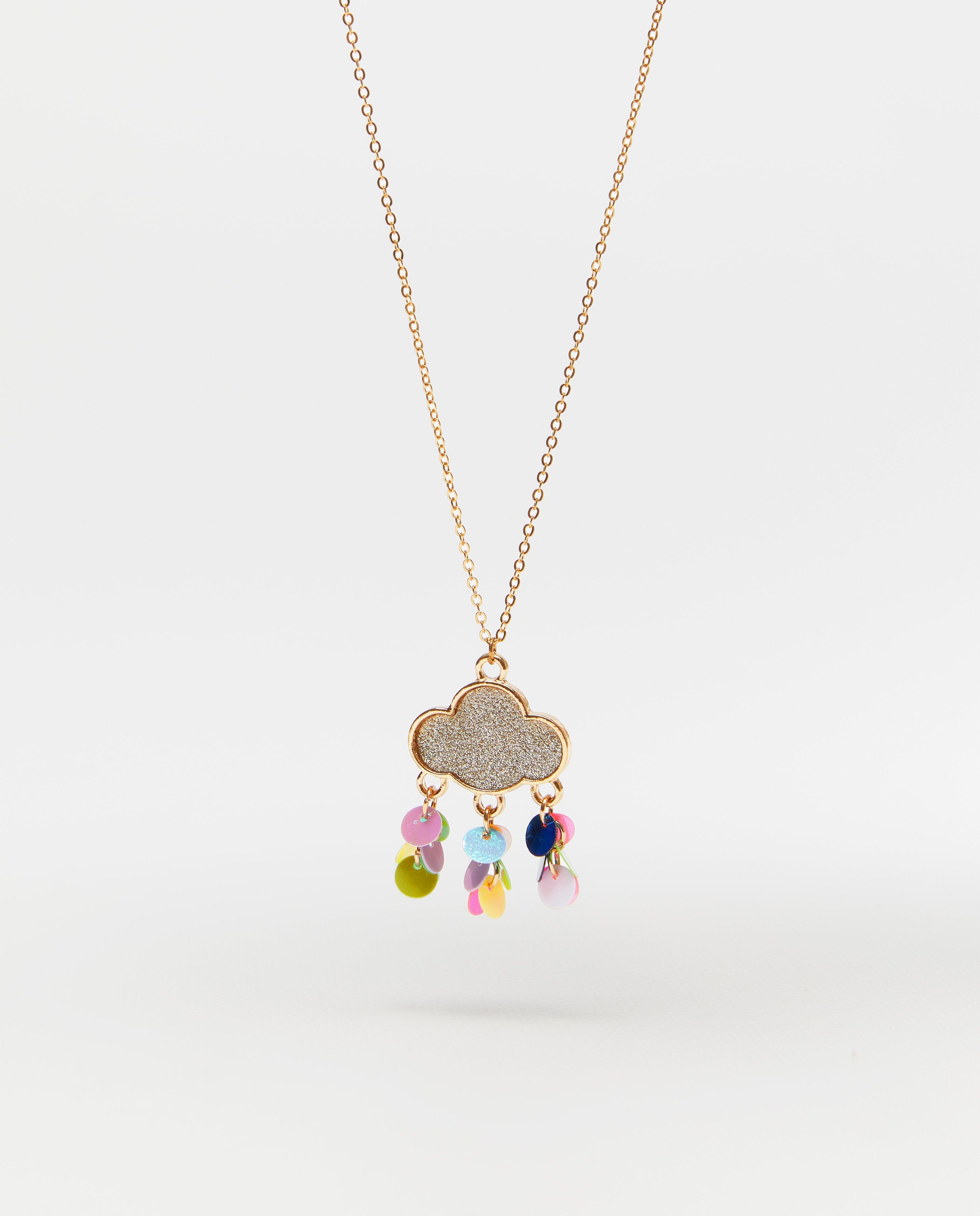 Collier avec pendentif nuage - null - jcl kids