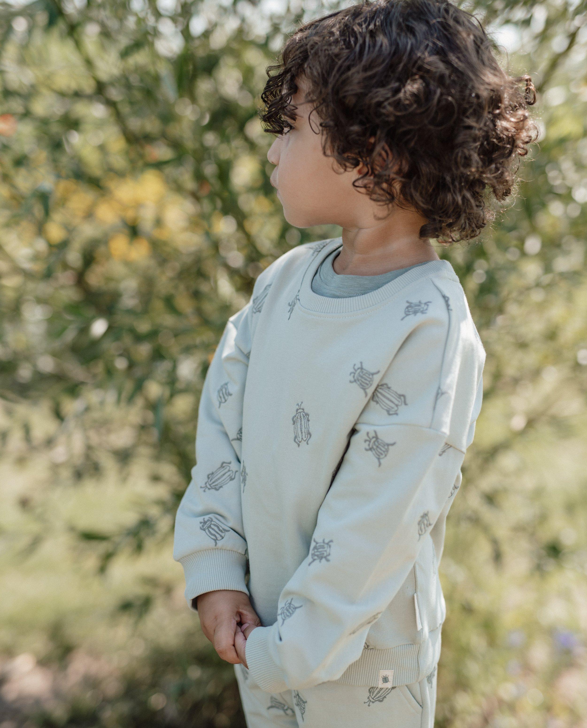 Sweat-shirt avec scarabées brodés - null - Little Dutch