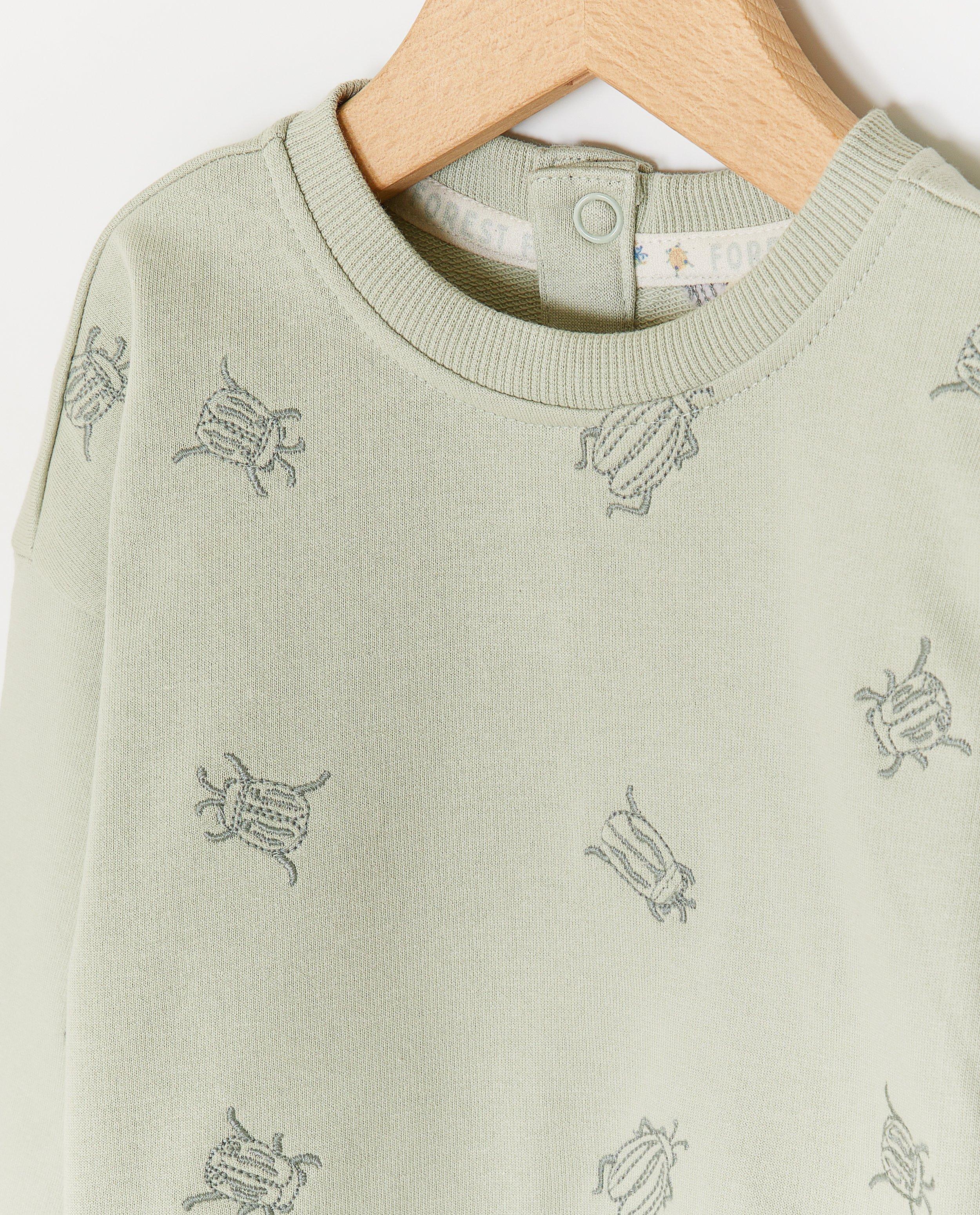 Sweats - Sweat-shirt avec scarabées brodés