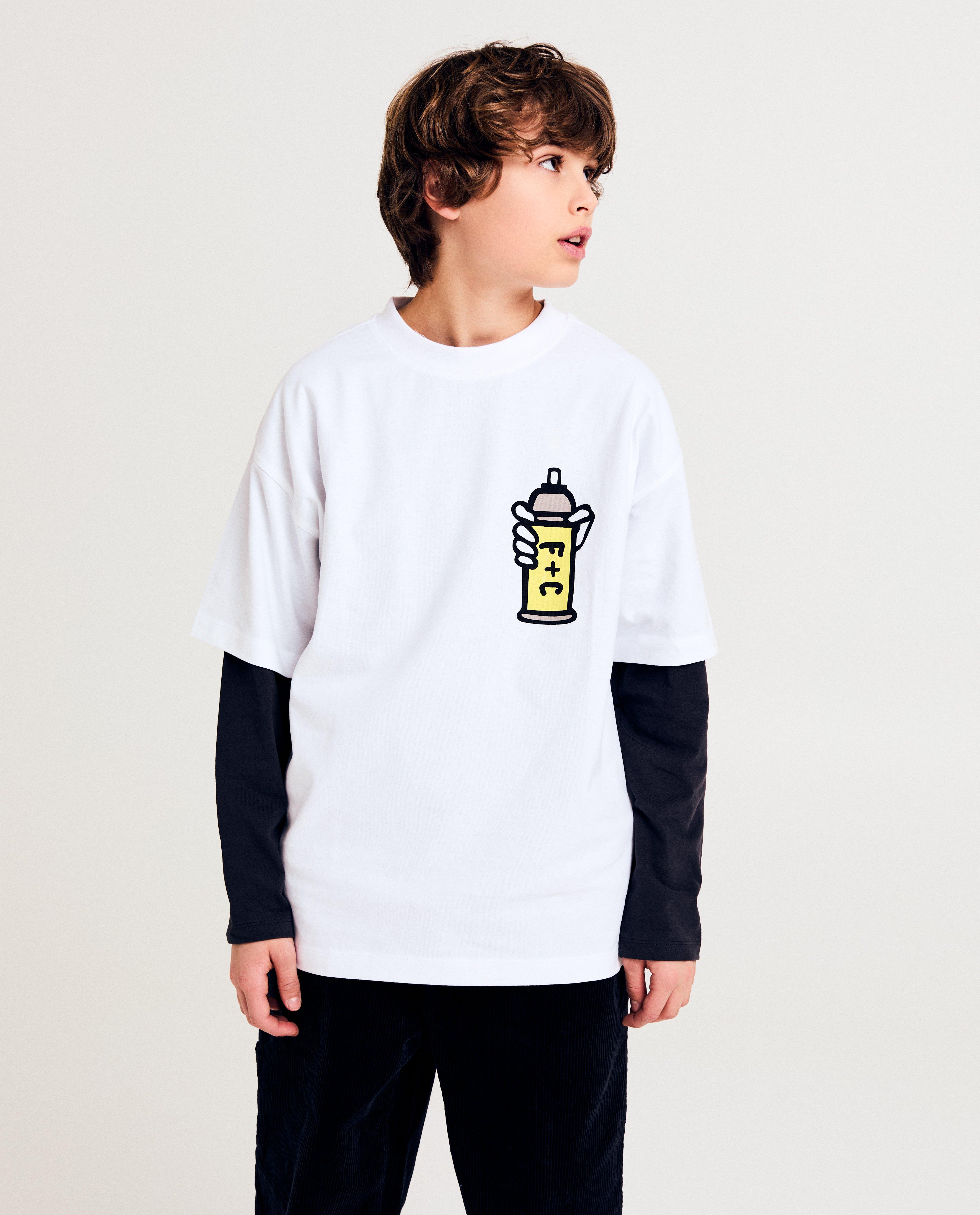 T-shirt met backprint - null - Fish & Chips