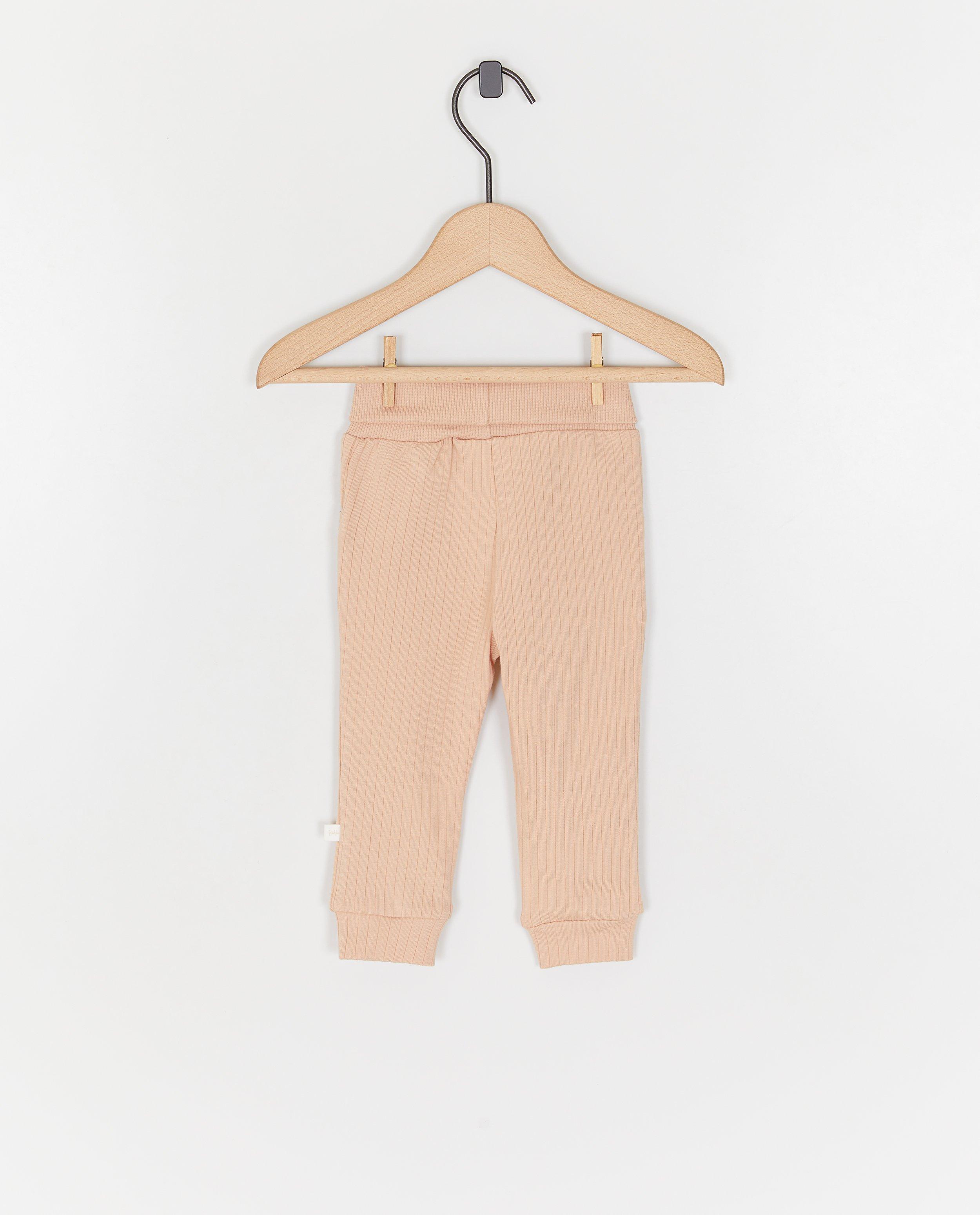 Broeken - Broek met fijn ribpatroon