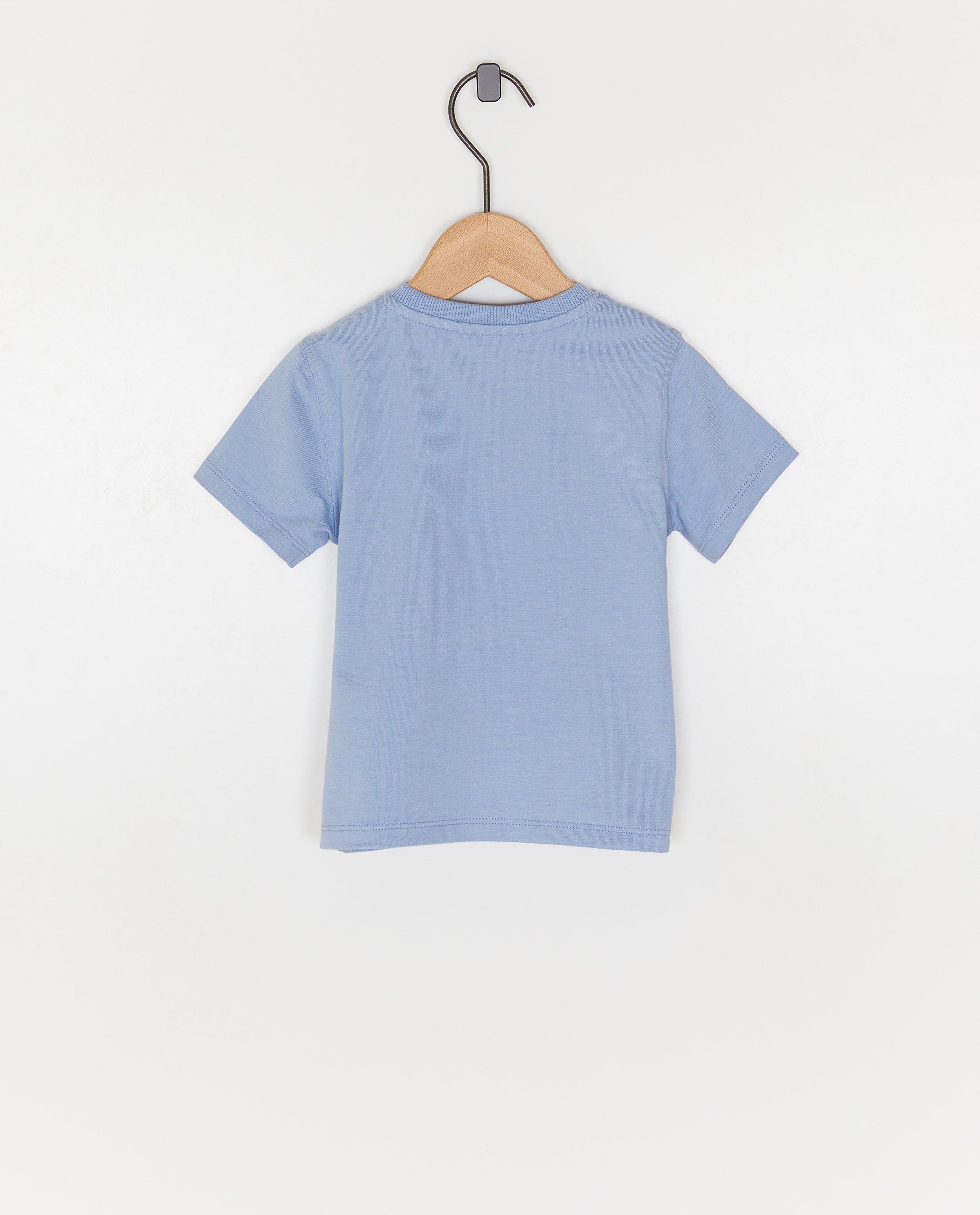T-shirt met opschrift, Vedette van papa - Product Detail - blauw - afbeelding nummer 2