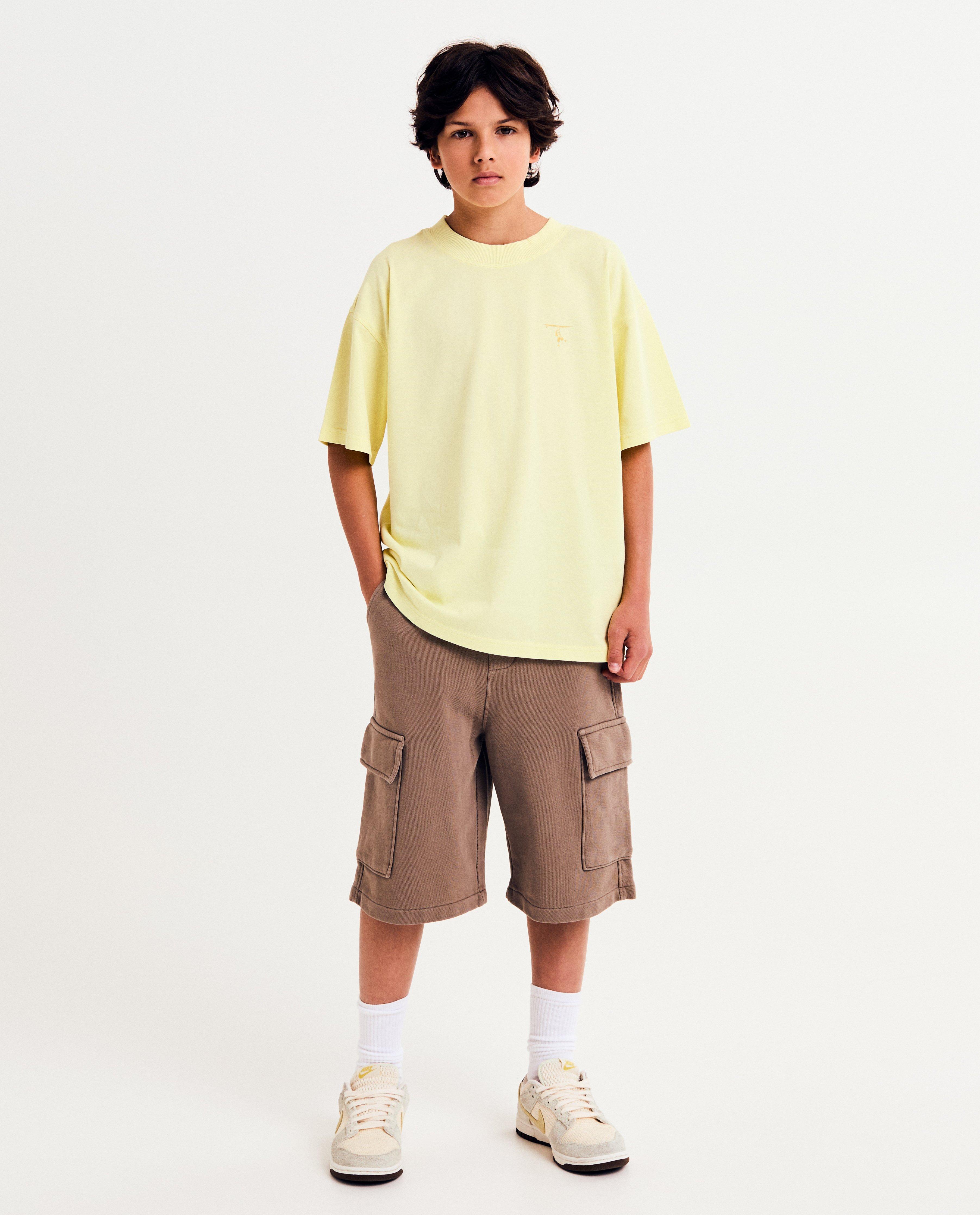 Short met verwassen look, loose fit - null - Fish & Chips