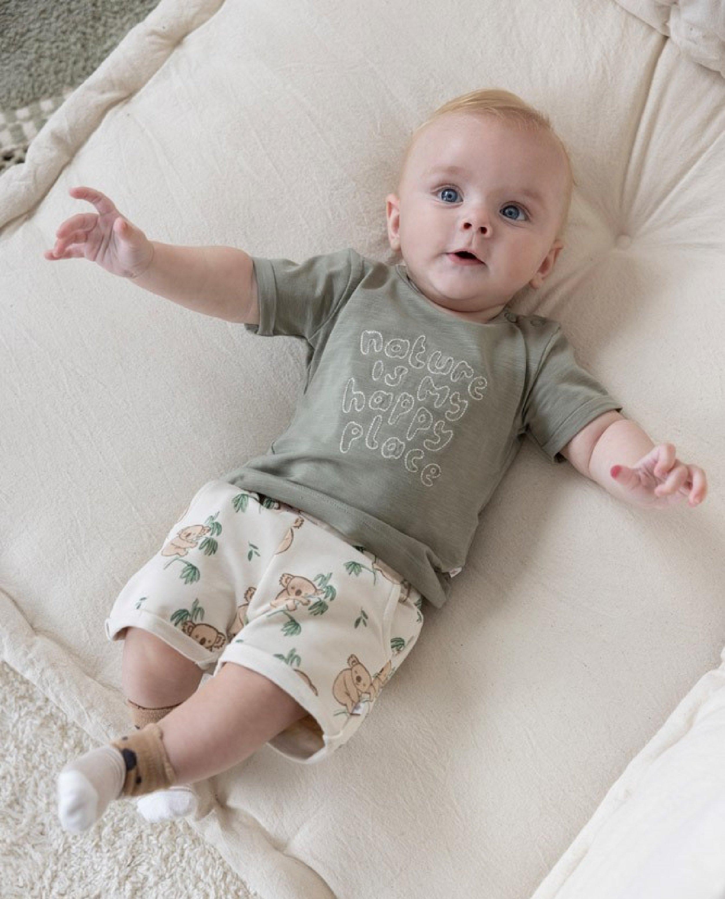T-shirt met geborduurd opschrift - null - Feetje