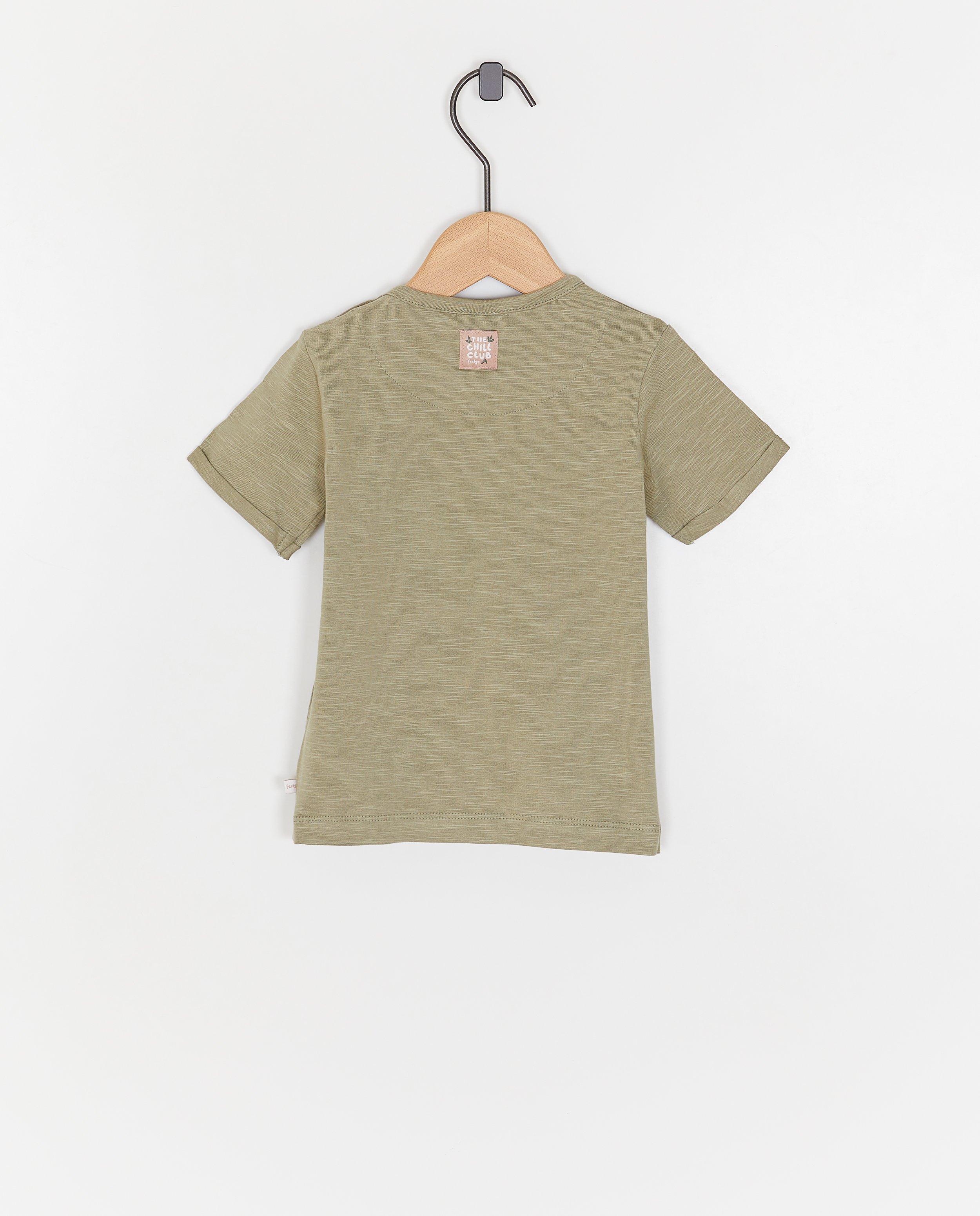 T-shirts - T-shirt met geborduurd opschrift