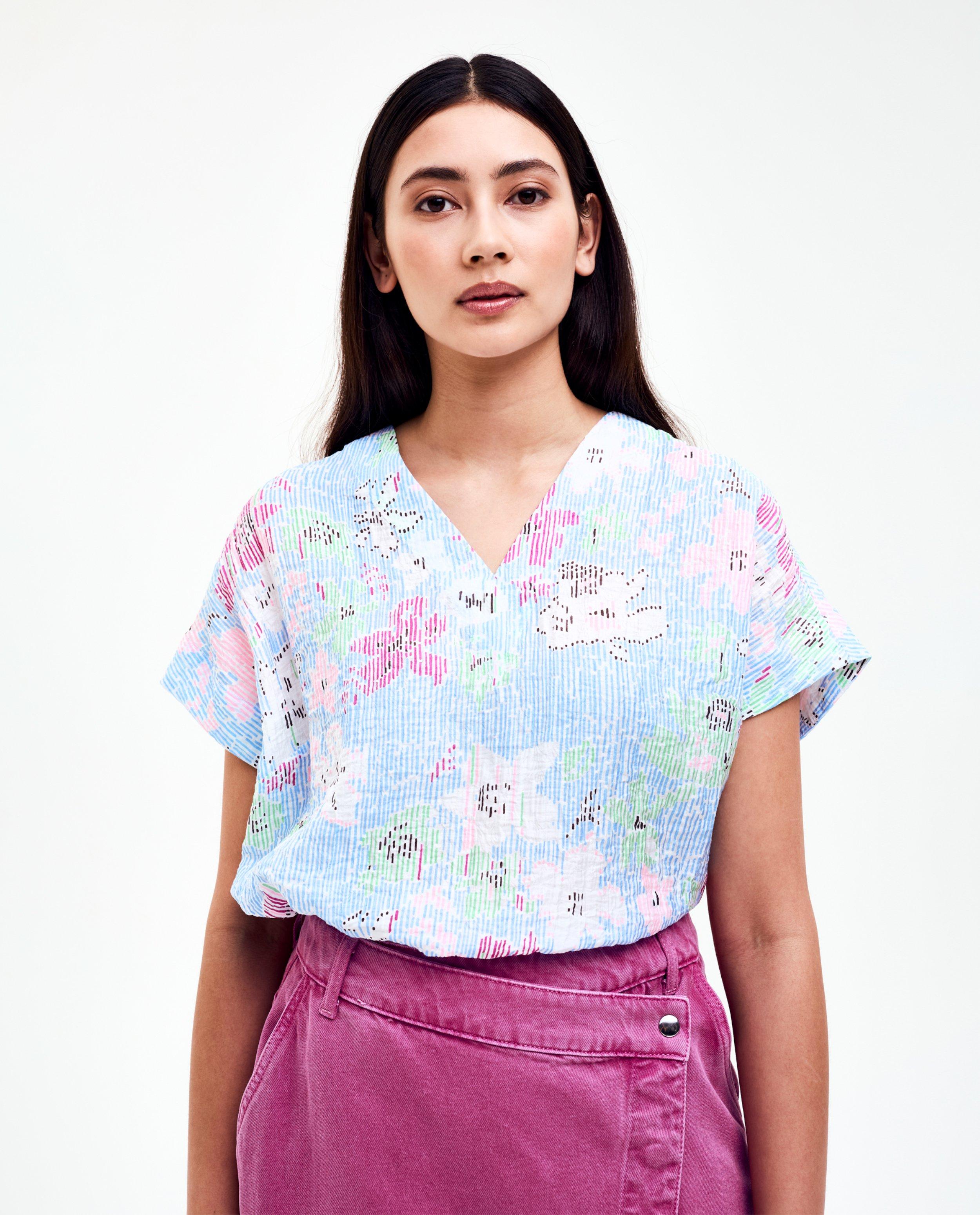Blouse met structuur - null - CKS Dames