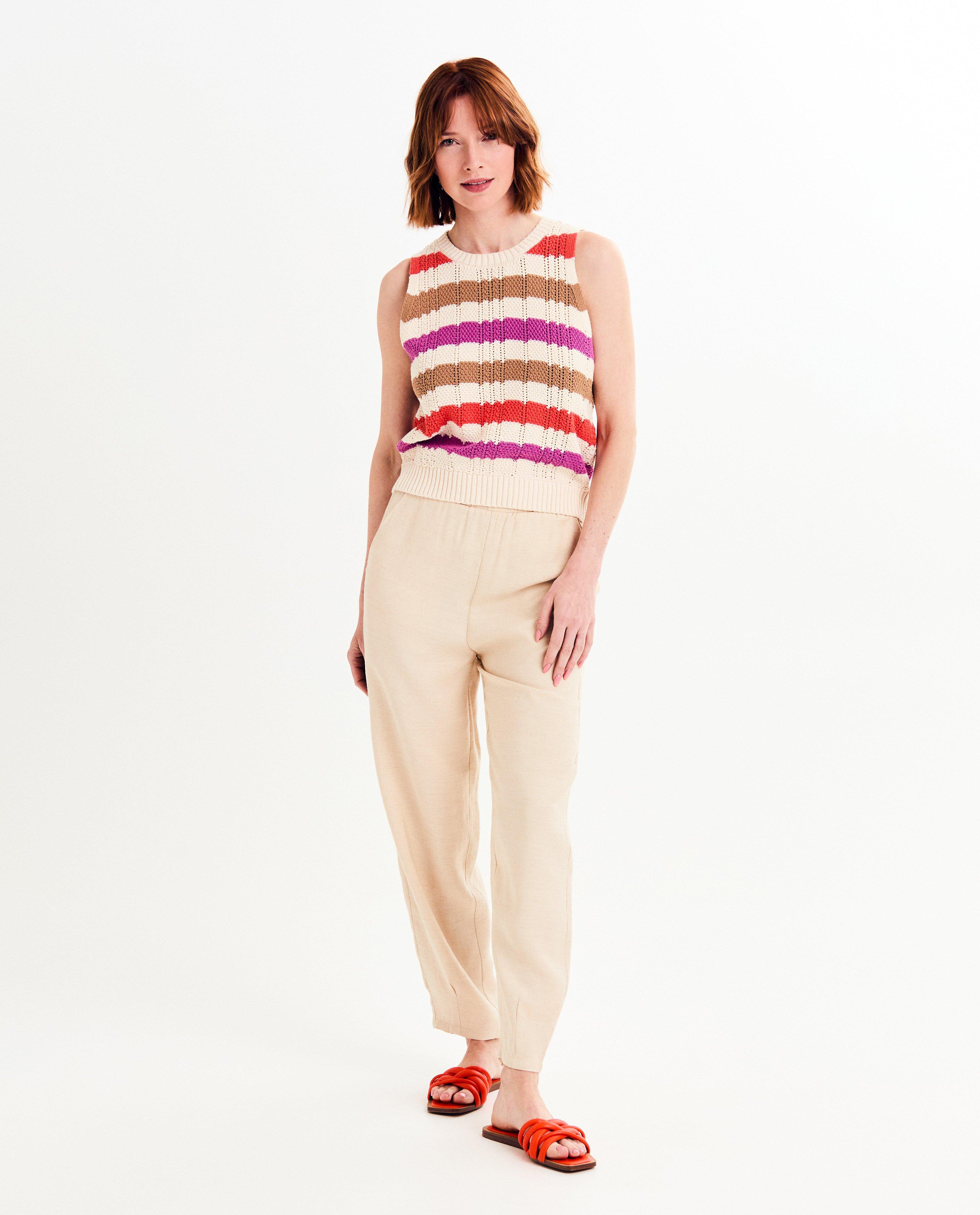 Broeken - Beige broek