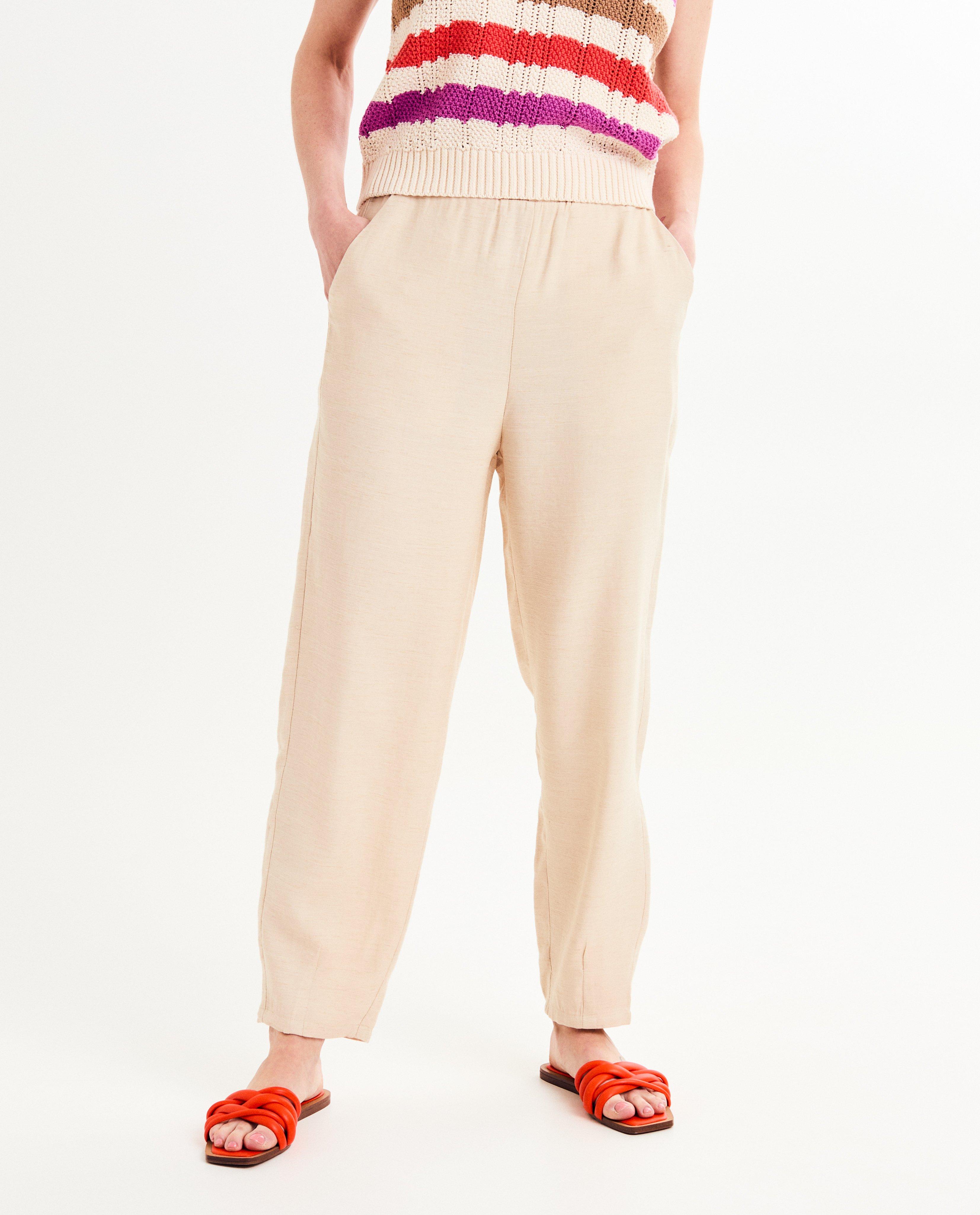 Broeken - Beige broek