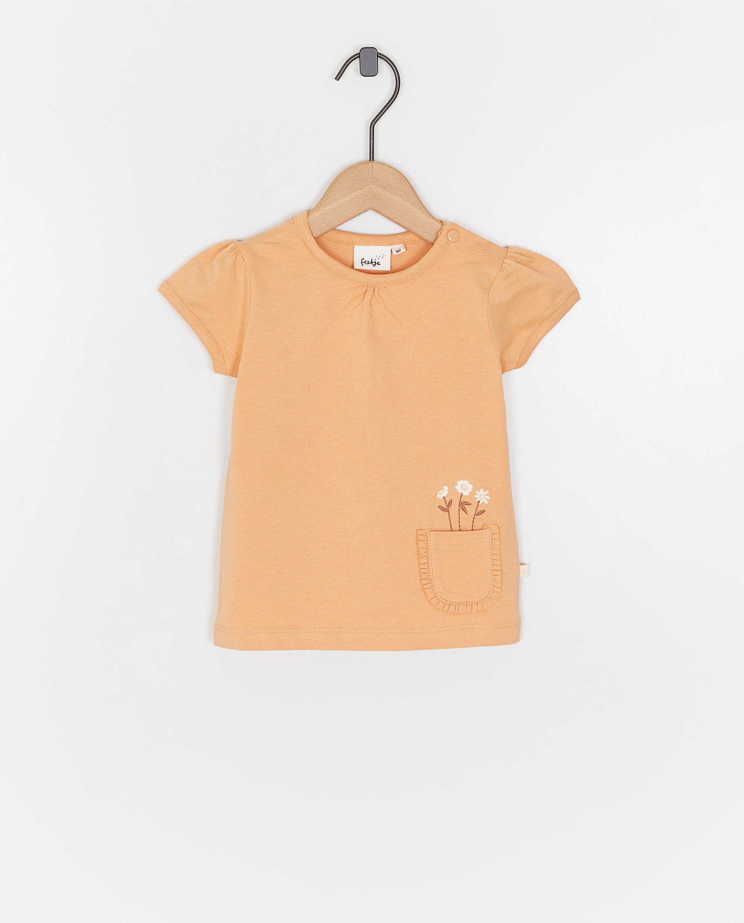 T-shirts - T-shirt met geborduurde bloemen