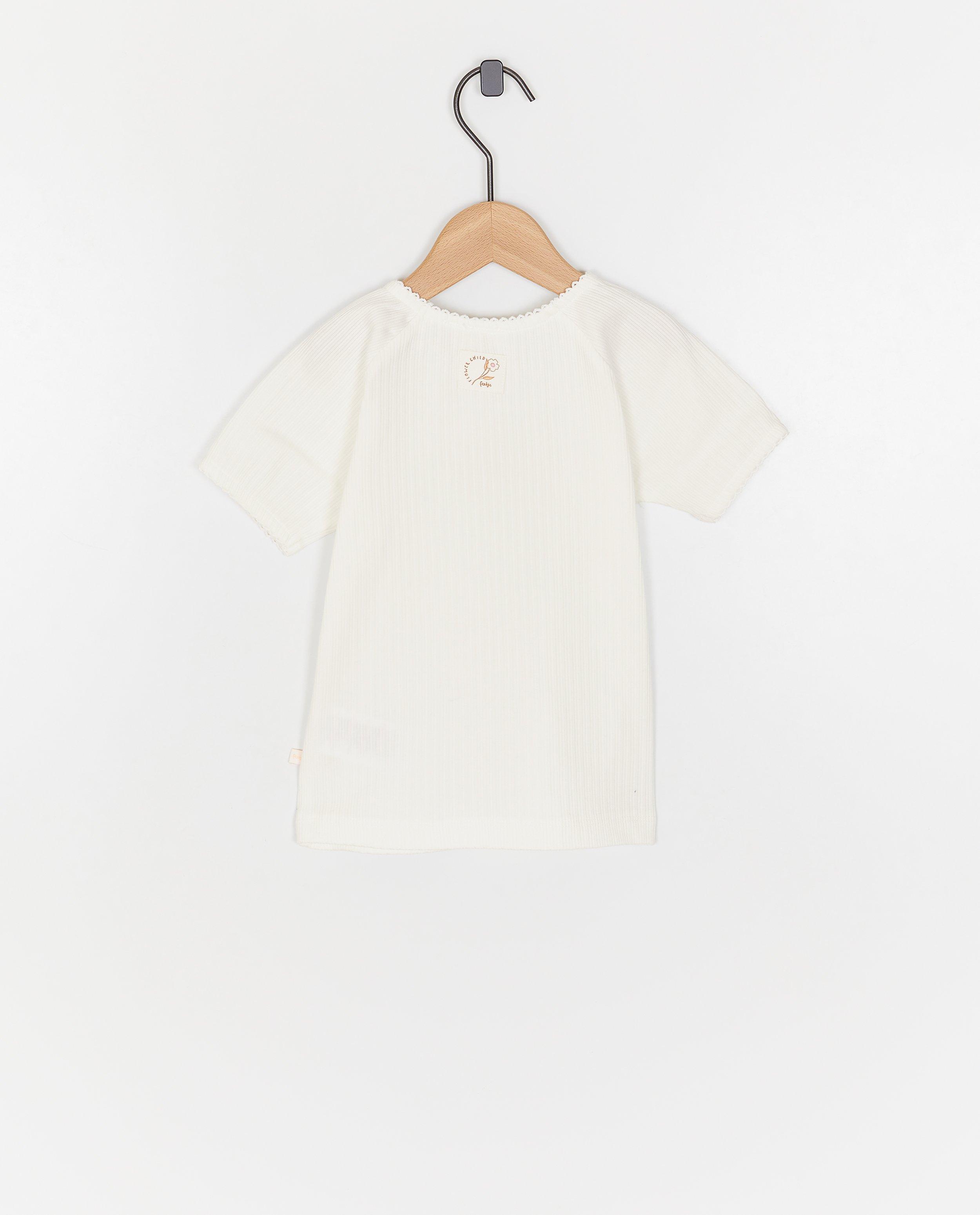 T-shirts - T-shirt met geborduurde bloemen