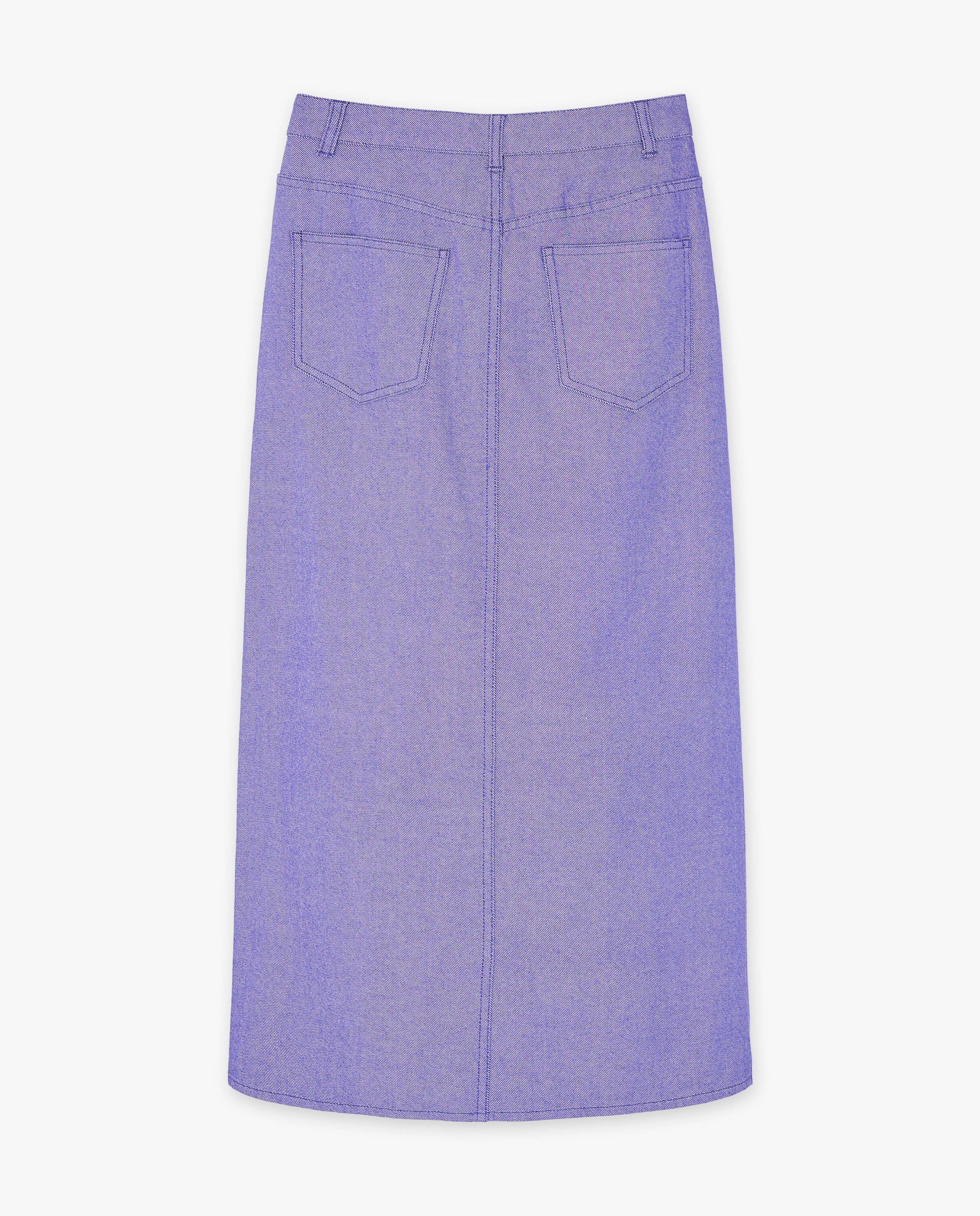 Jupes - Jupe midi en jean violet