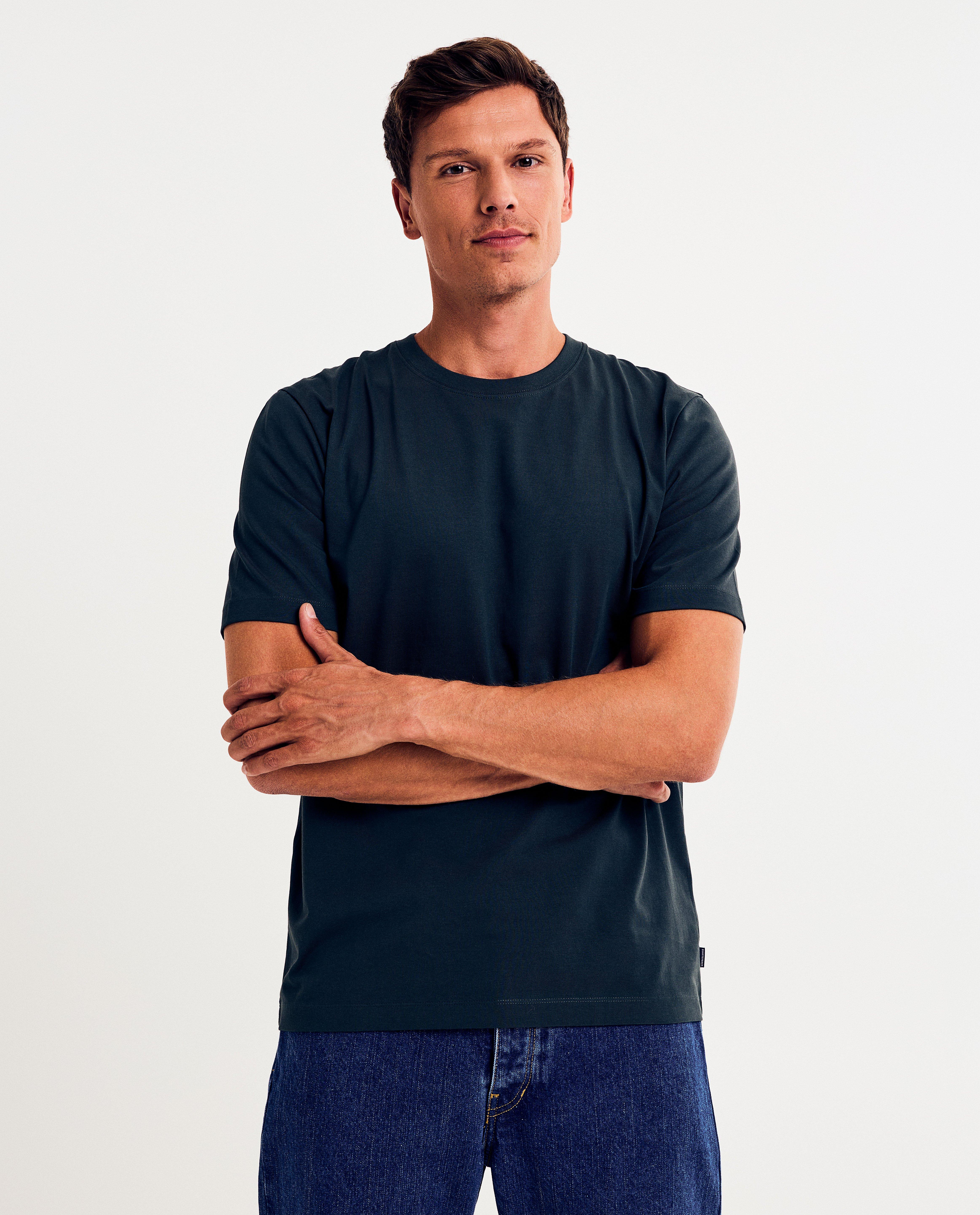 Donkergroen T-shirt, regular fit - null - Quarterback