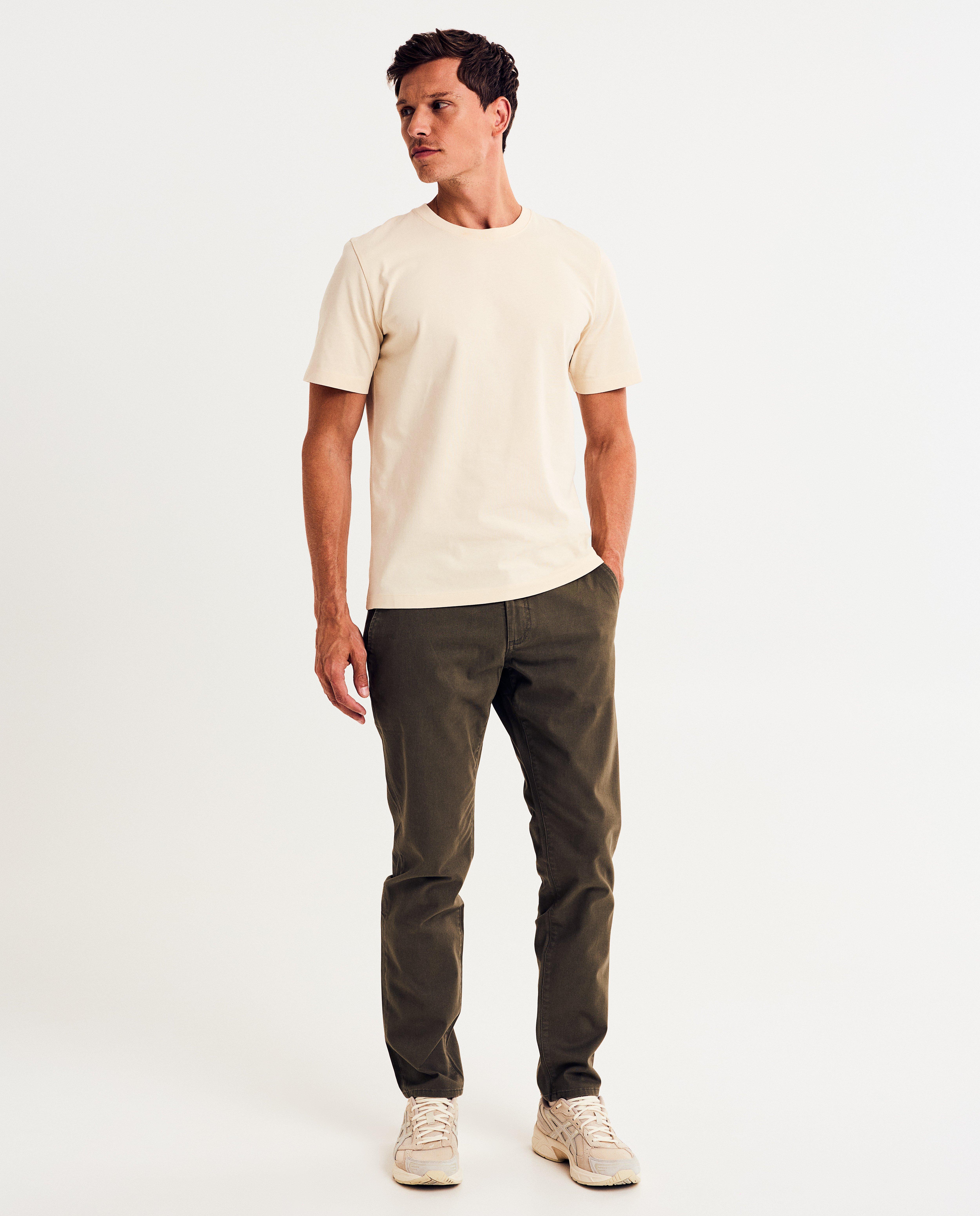Donkerblauwe chino, slim fit - null - Iveo