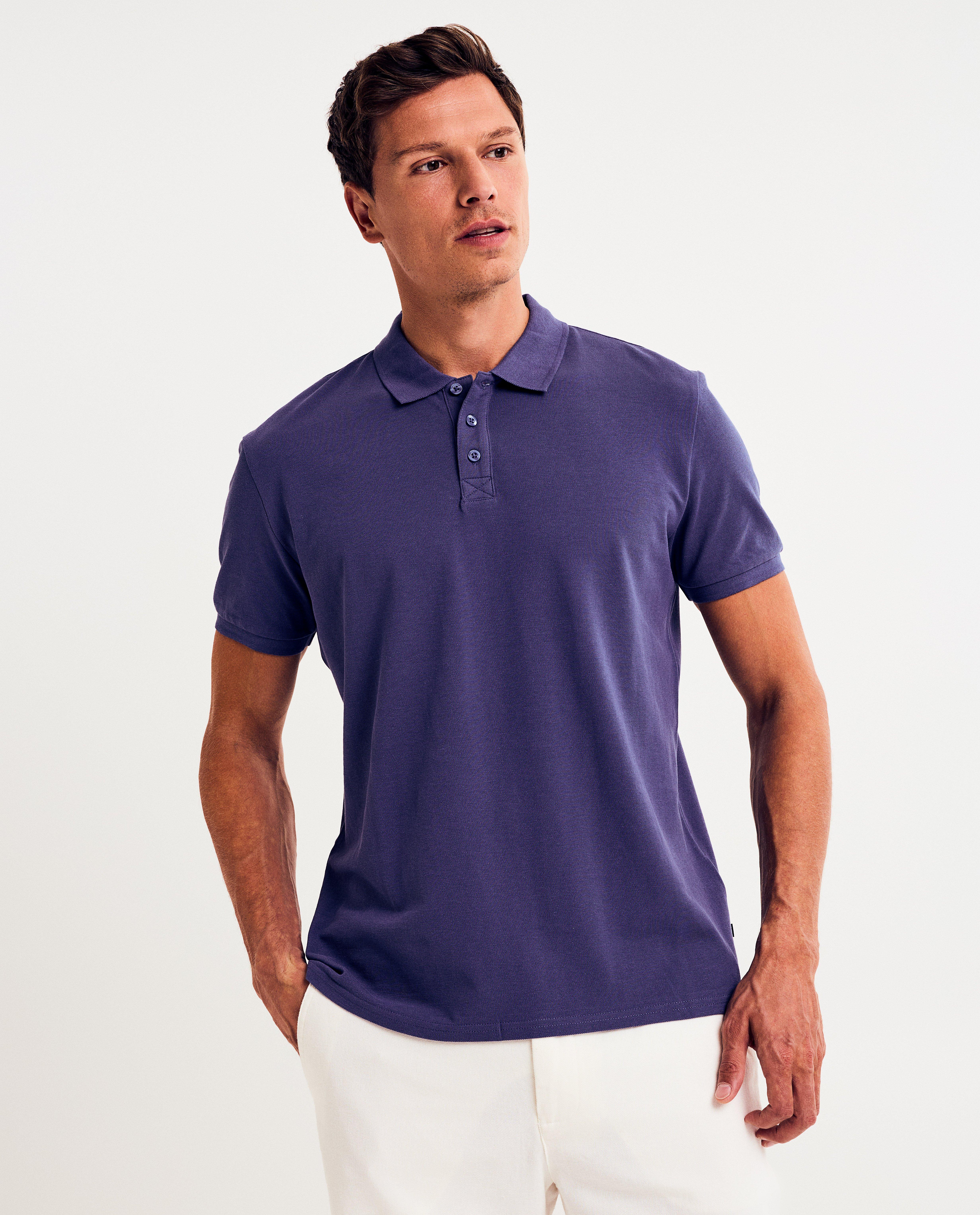 Blauwe polo, regular fit - null - S. Oliver