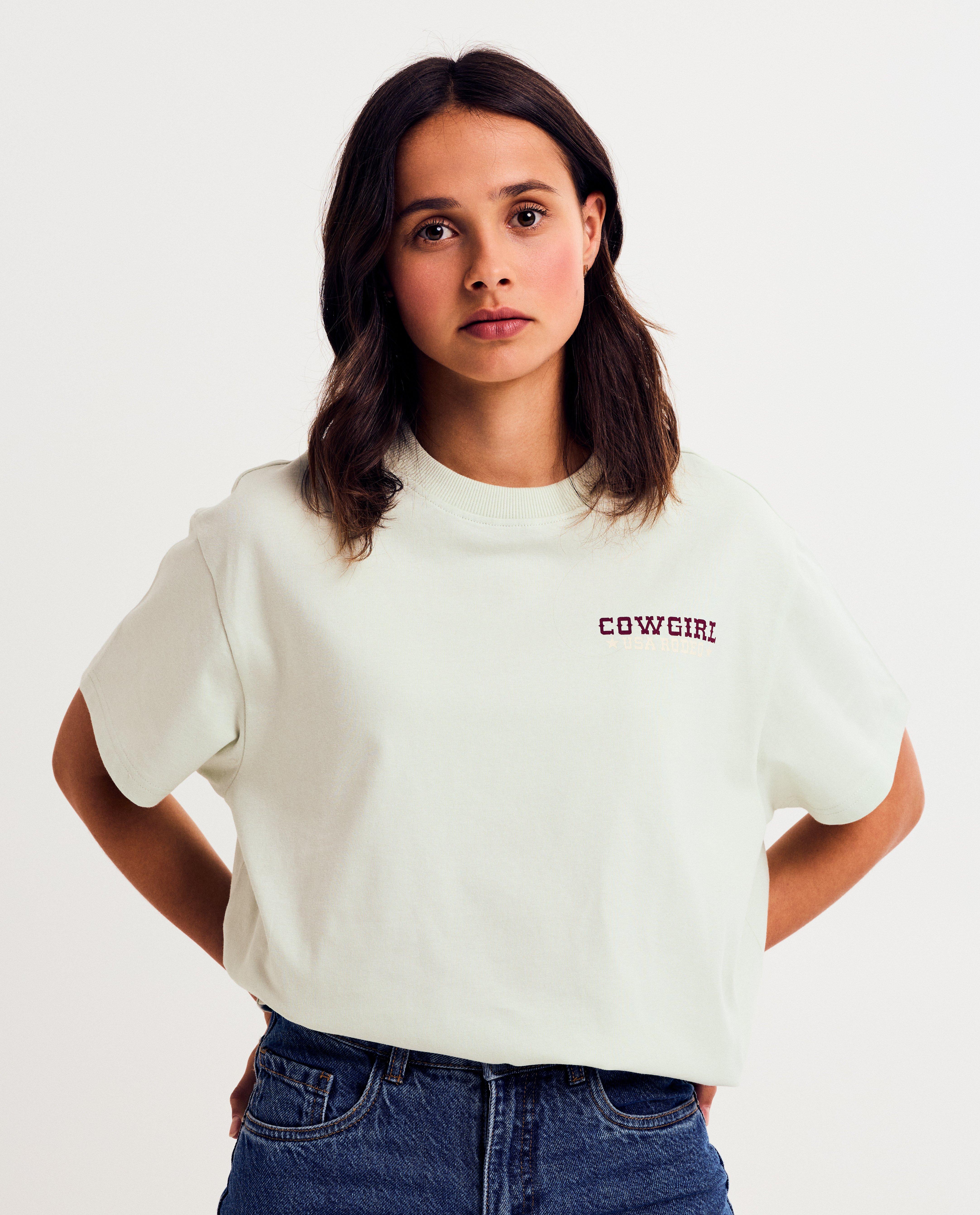 T-shirts - T-shirt met backprint, oversized fit