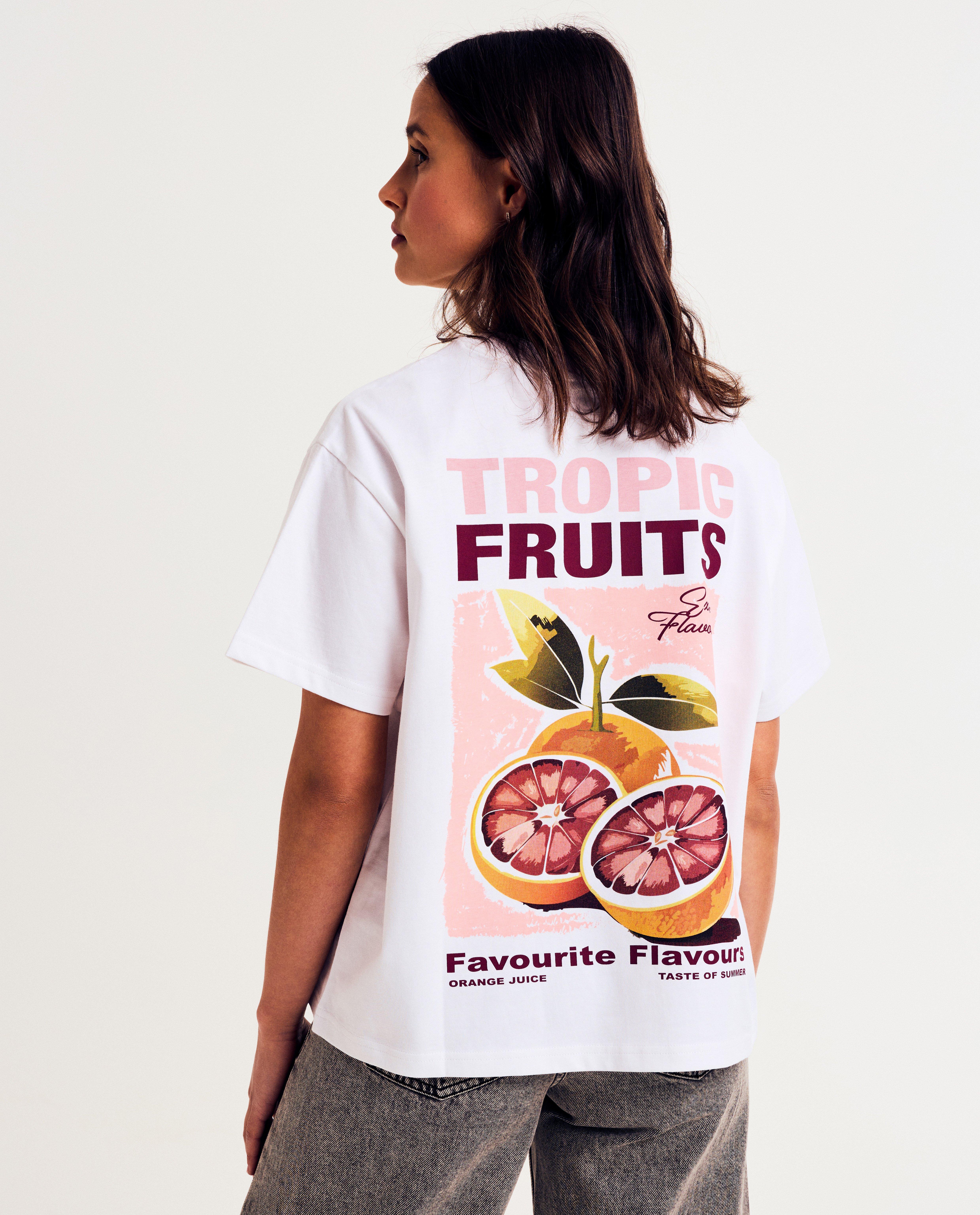 T-shirt met backprint, oversized fit - null - Groggy