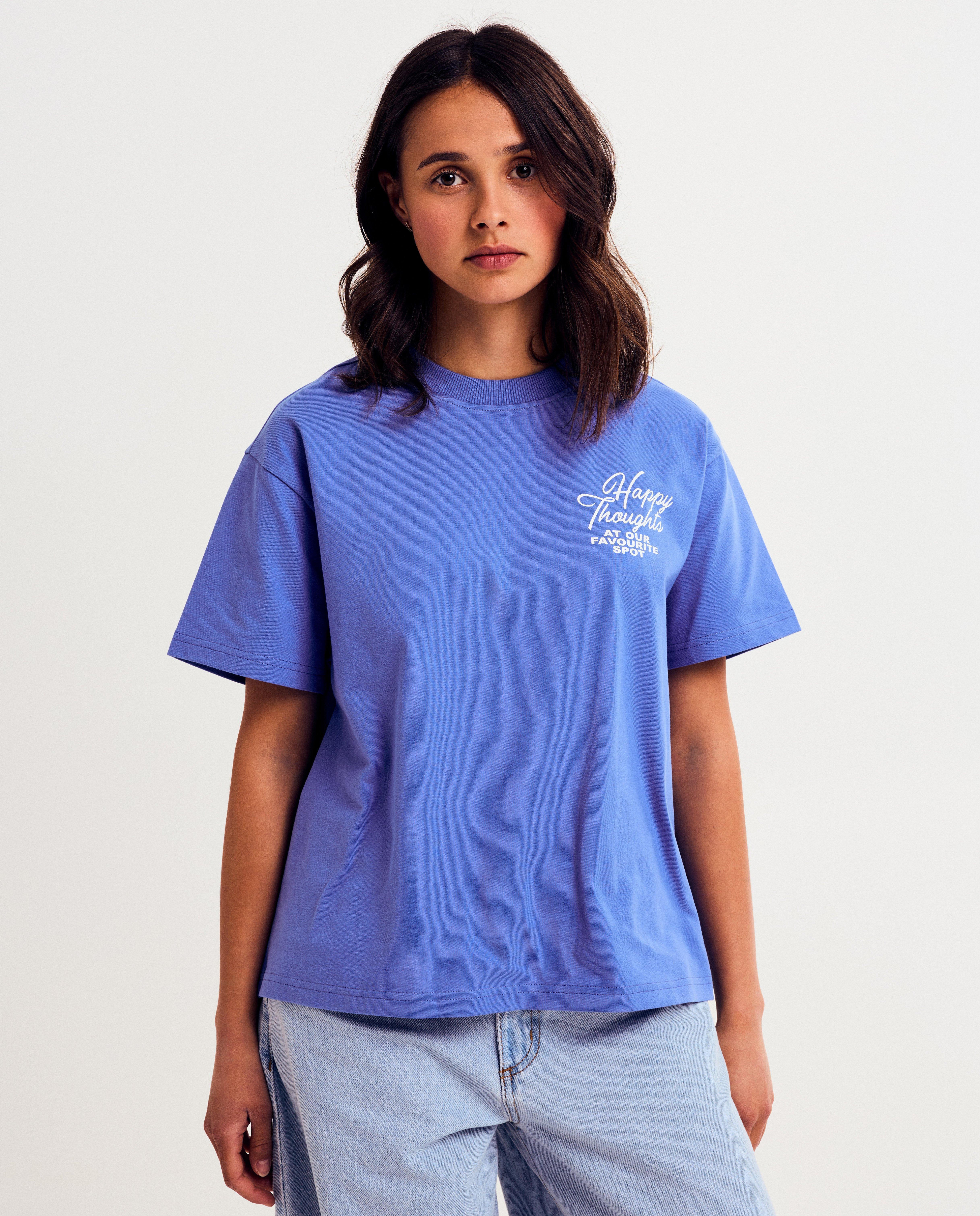 T-shirts - T-shirt met backprint, oversized fit
