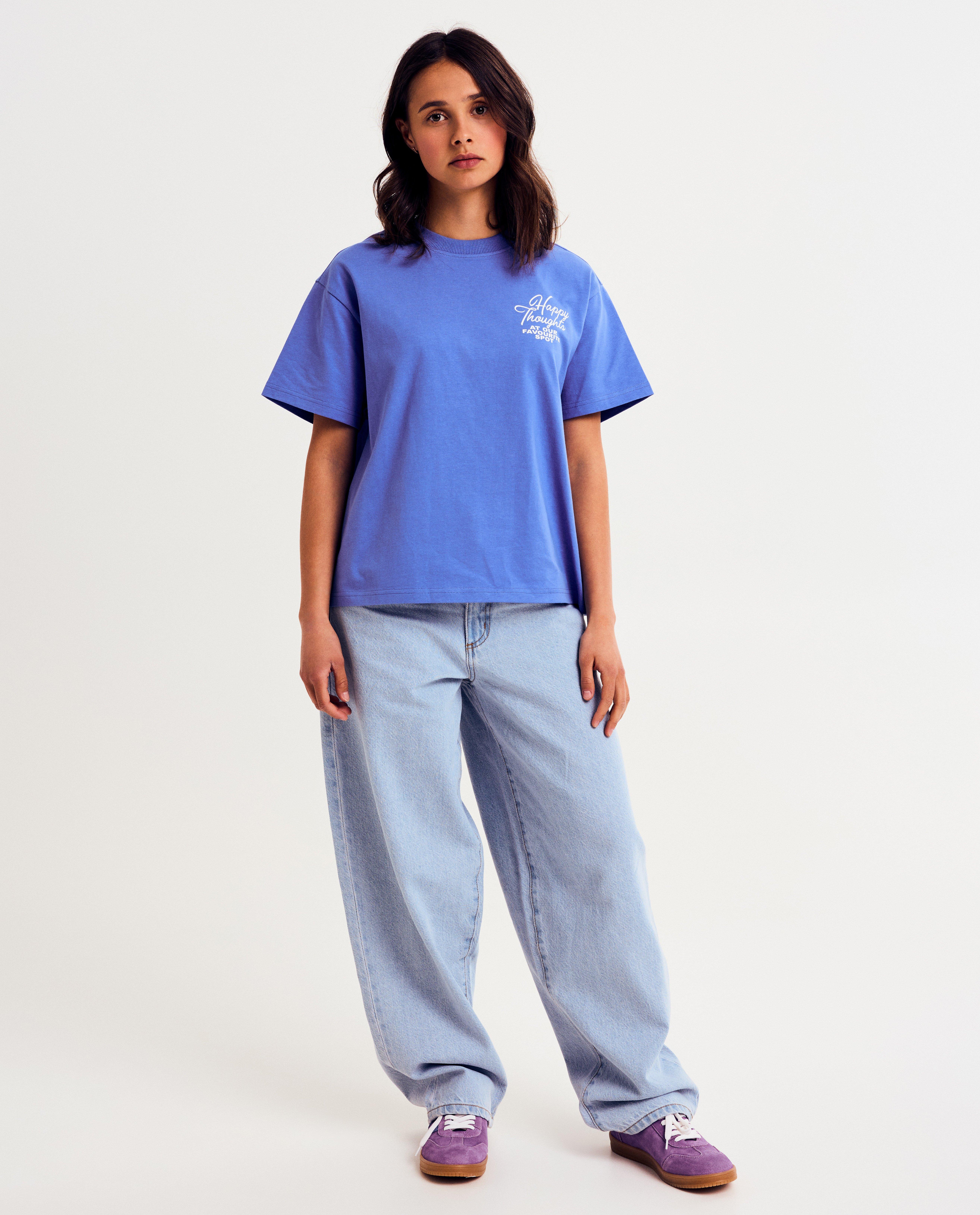 T-shirts - T-shirt met backprint, oversized fit