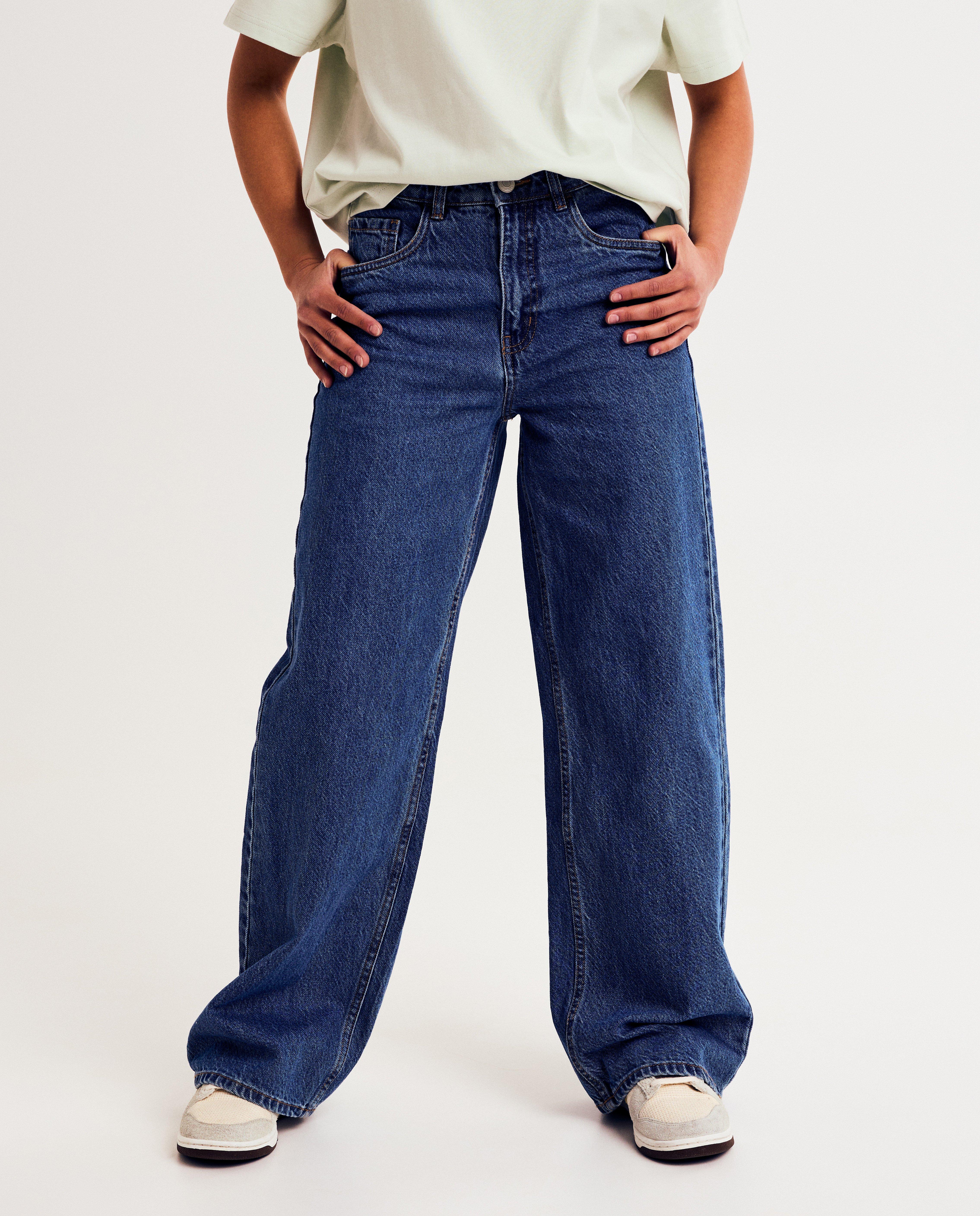 Jeans - Blauwe jeans, wide fit