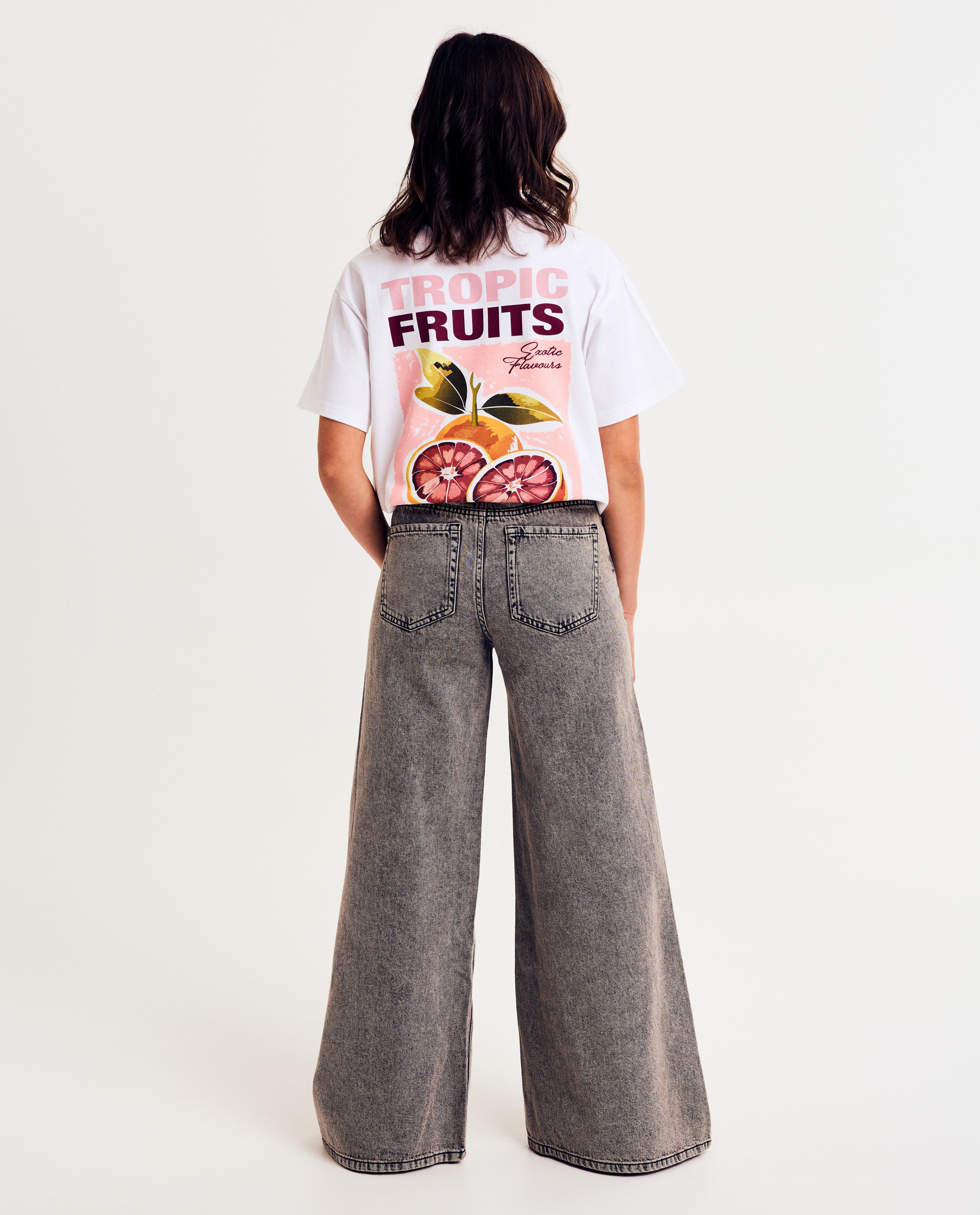 Jeans - Grijze jeans, extra wide fit