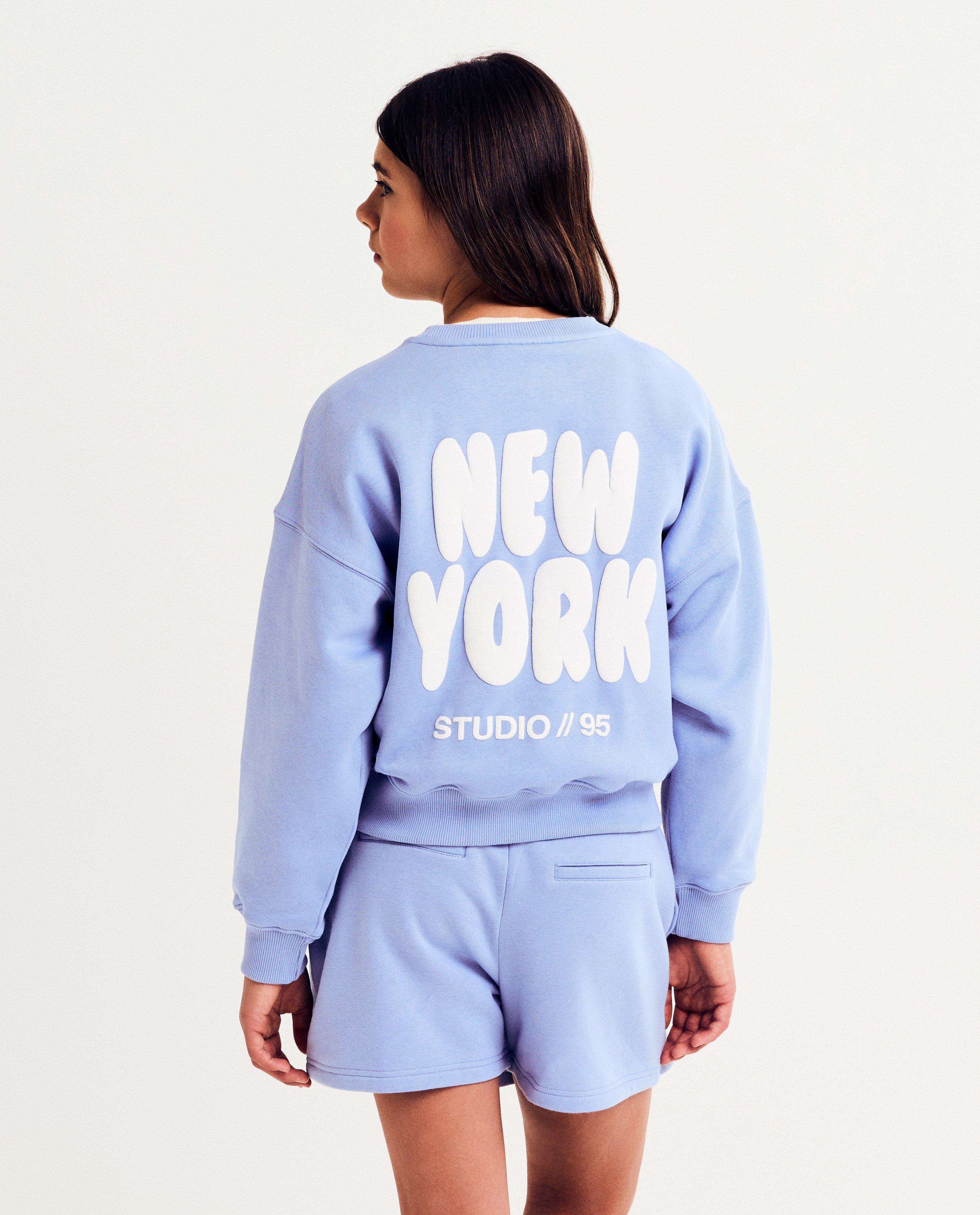 Sweater met backprint, oversized fit - null - Fish & Chips