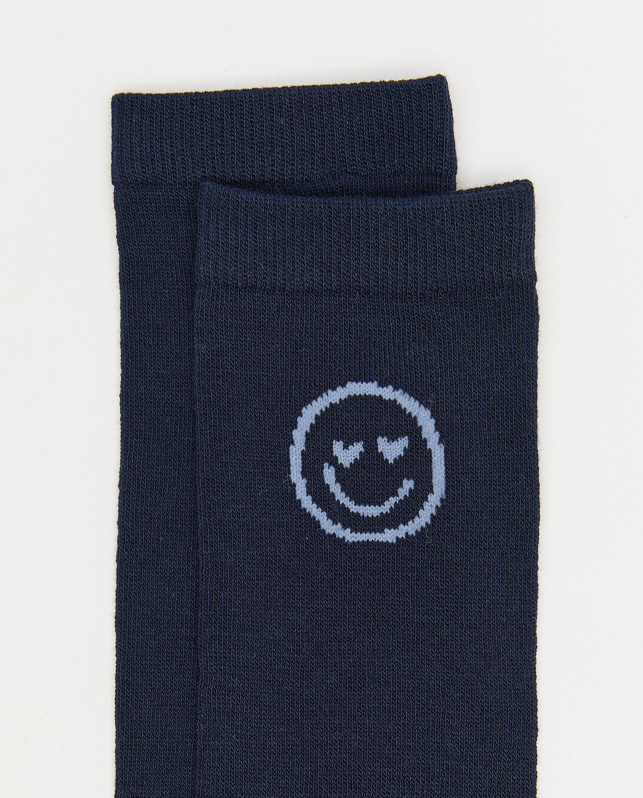 Kousen - Kniekousen met print smileys