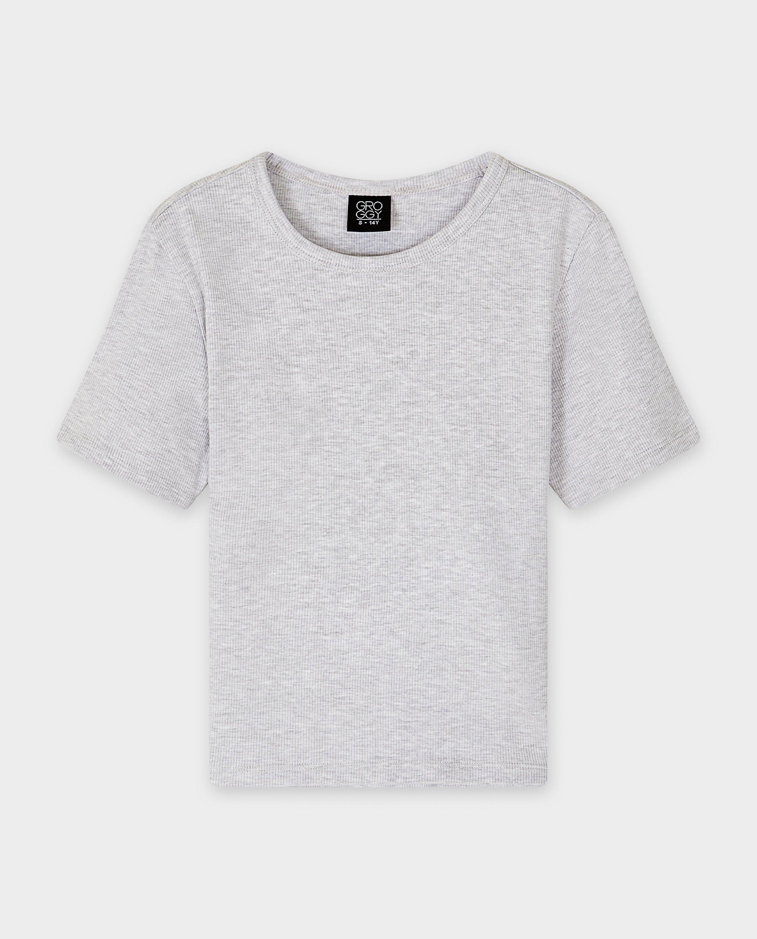 T-shirts - T-shirt met fijne rib