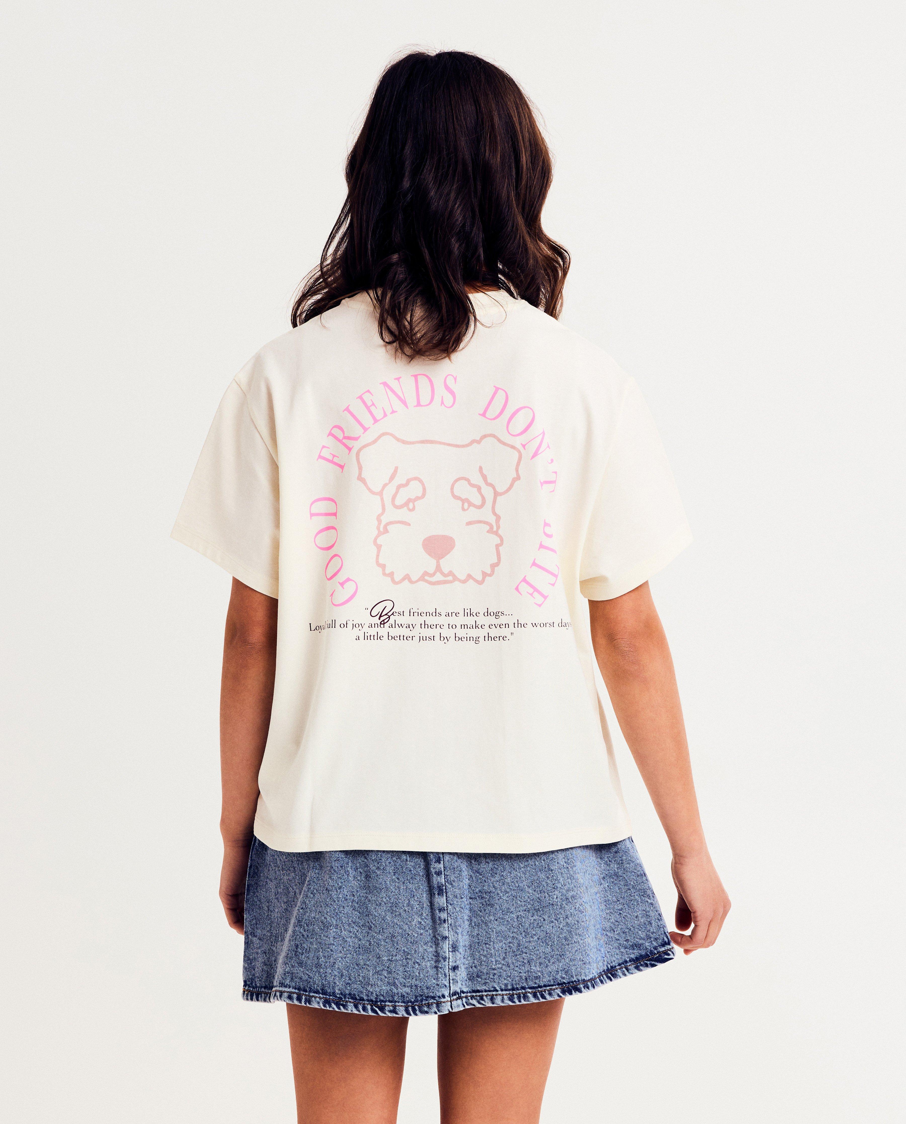 T-shirt met backprint, oversized fit - null - Groggy