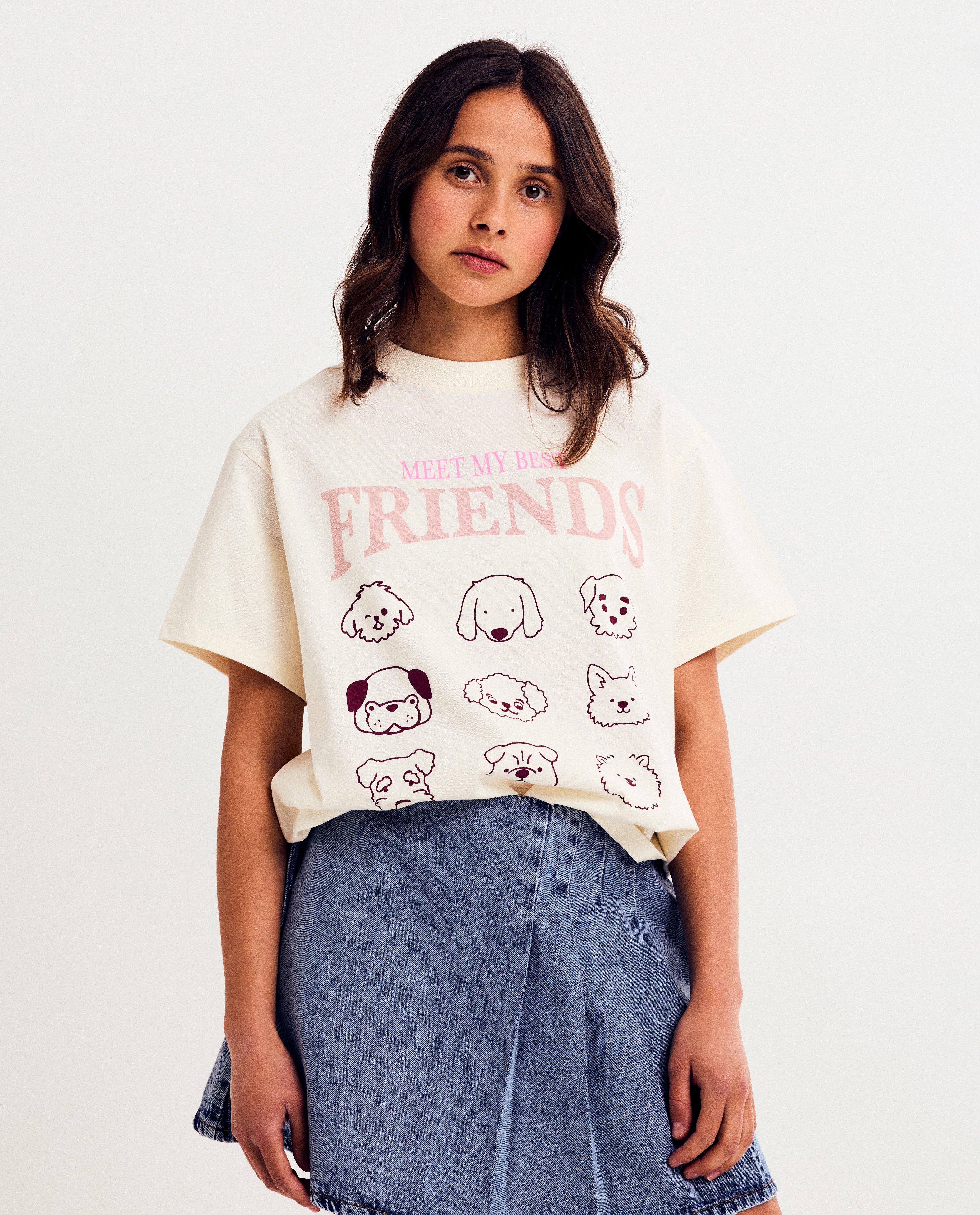T-shirts - T-shirt met backprint, oversized fit