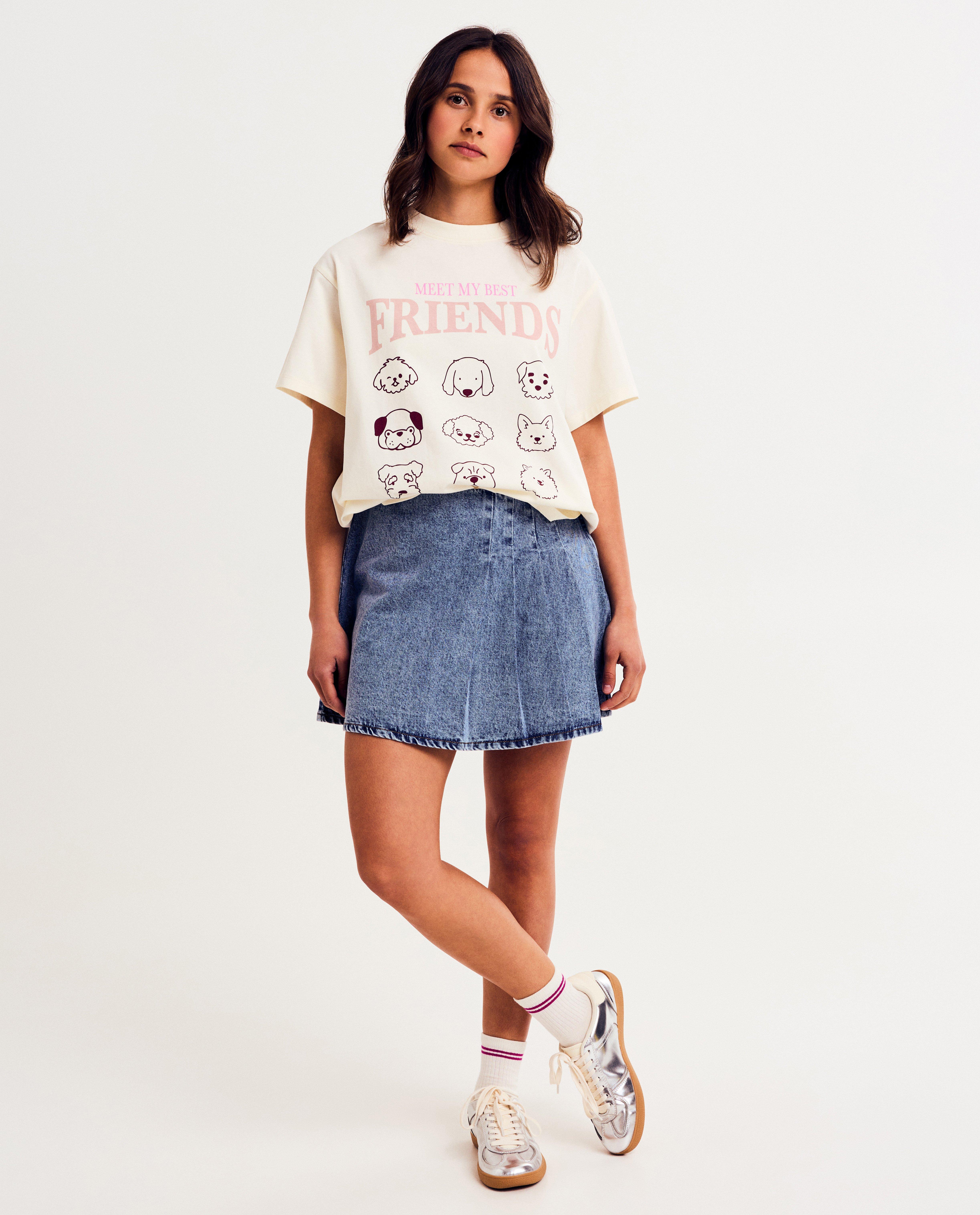 T-shirts - T-shirt met backprint, oversized fit