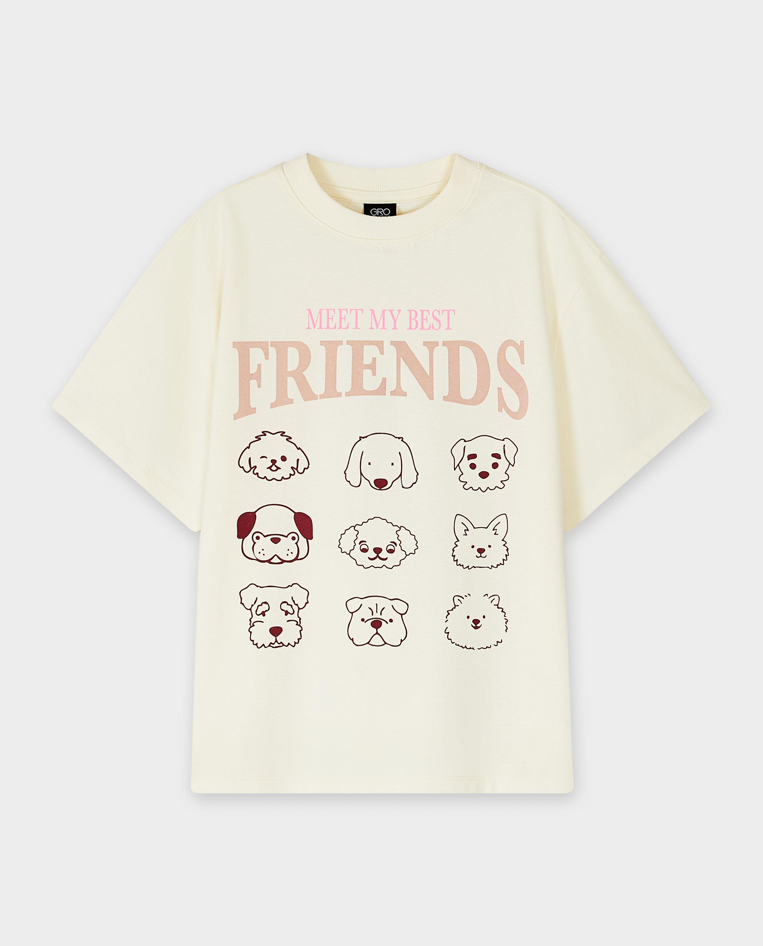 T-shirts - T-shirt met backprint, oversized fit