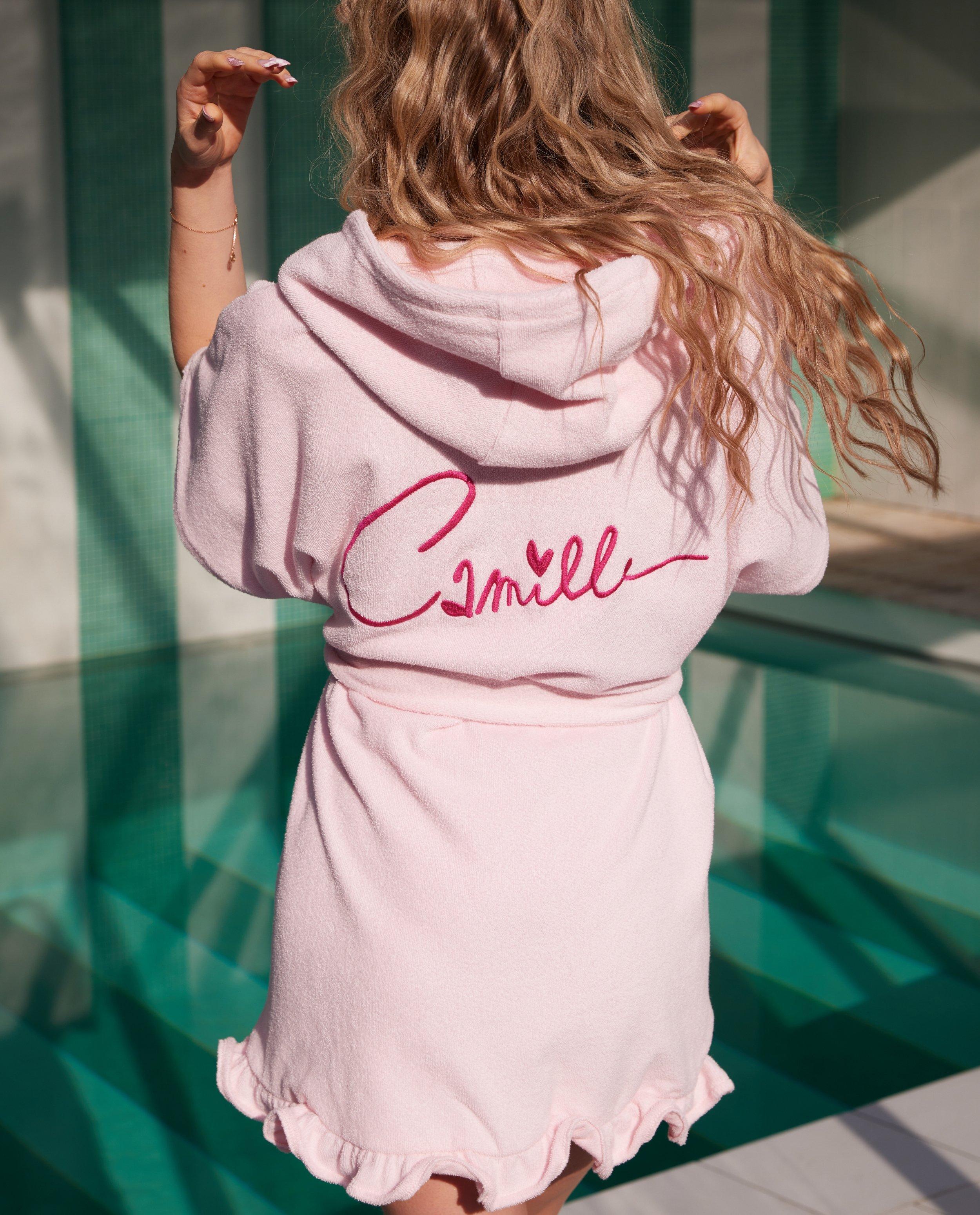 Badponcho met backprint, 6-14 jaar - null - CAMILLE