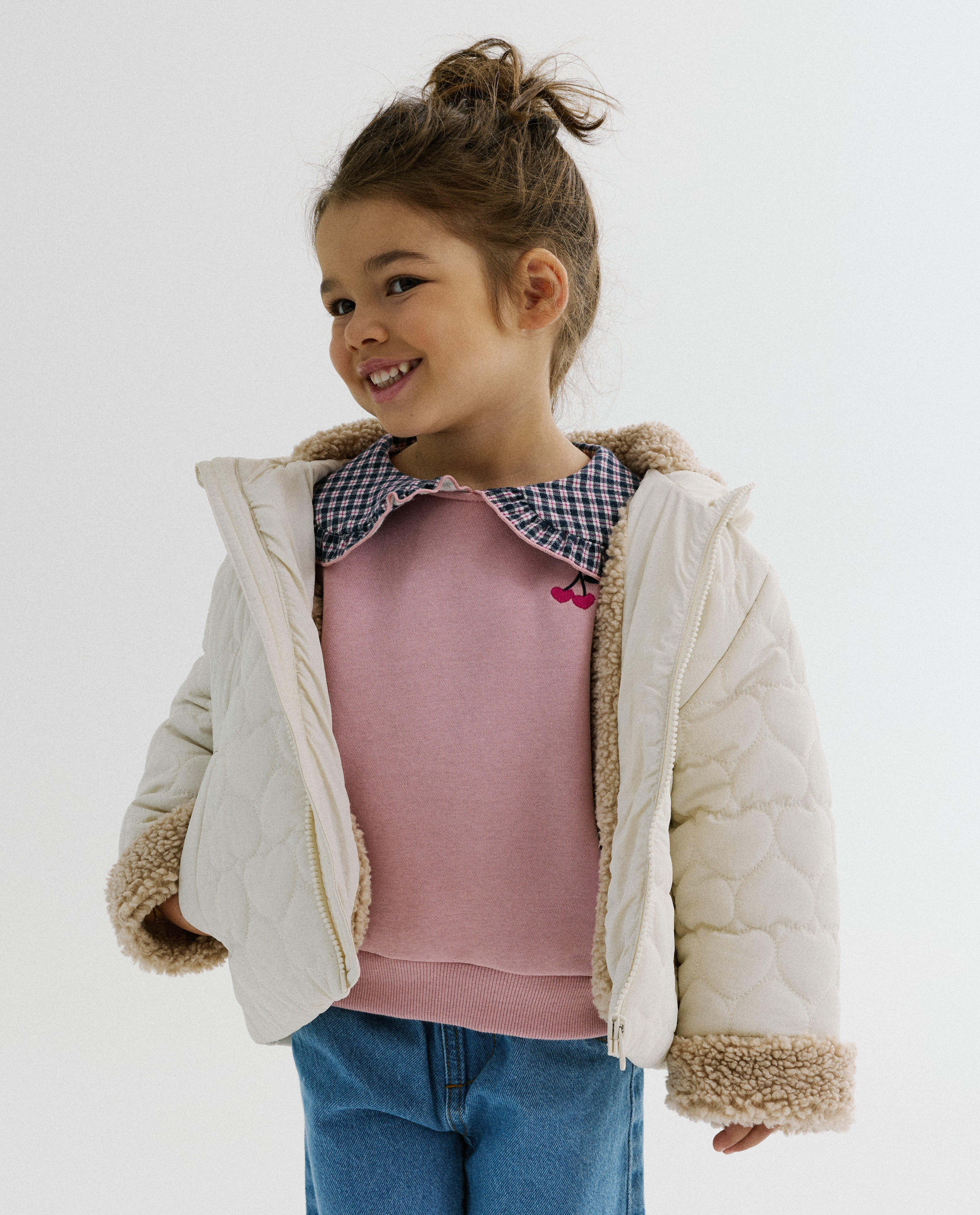 Veste en polyester recycl&eacute;, 92-134 - D&eacute;tails du produit - blanc - image num&eacute;ro 1