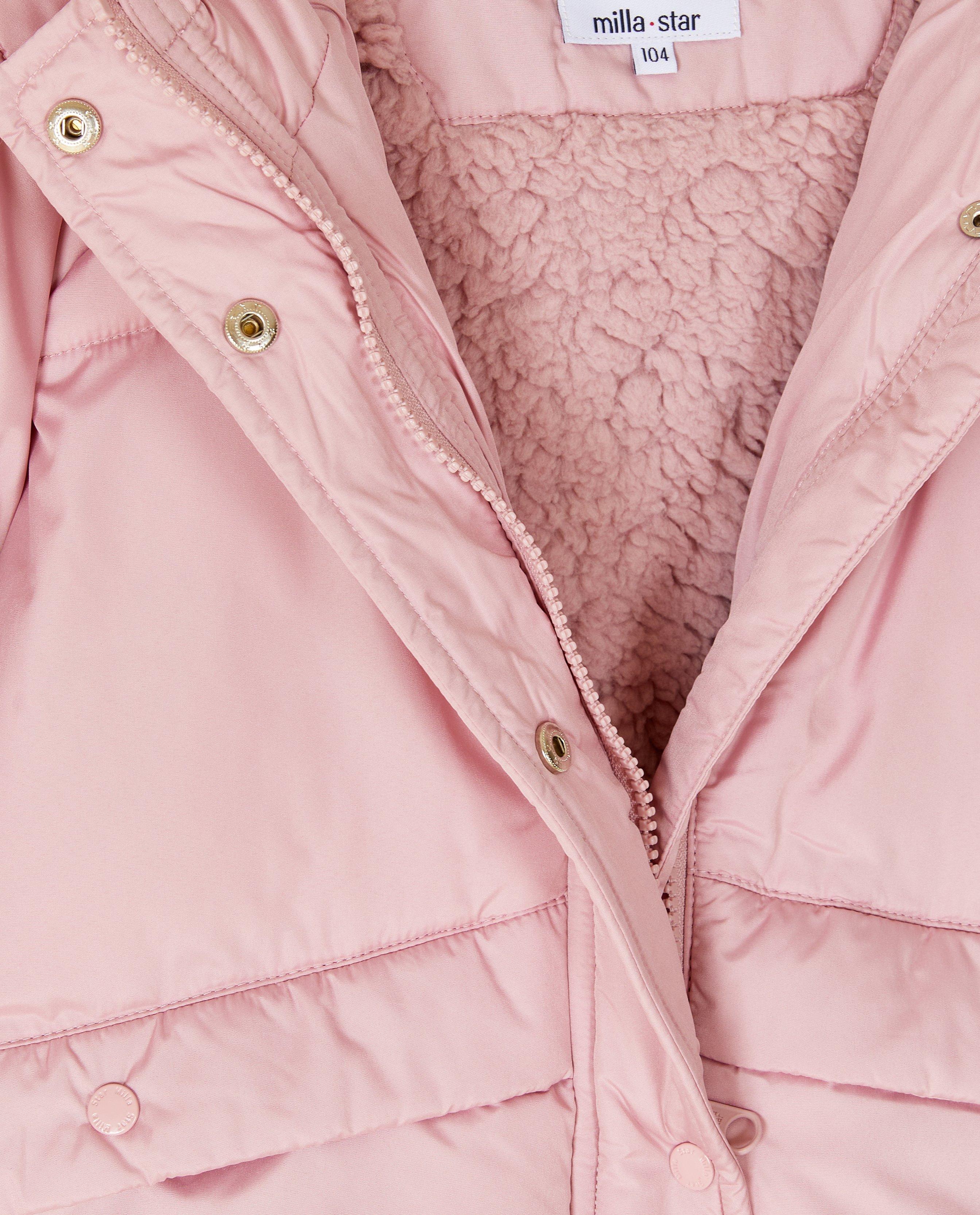 Poncho's en teddy's - Pufferjas van gerecycleerd polyester met doorgestikt patroon