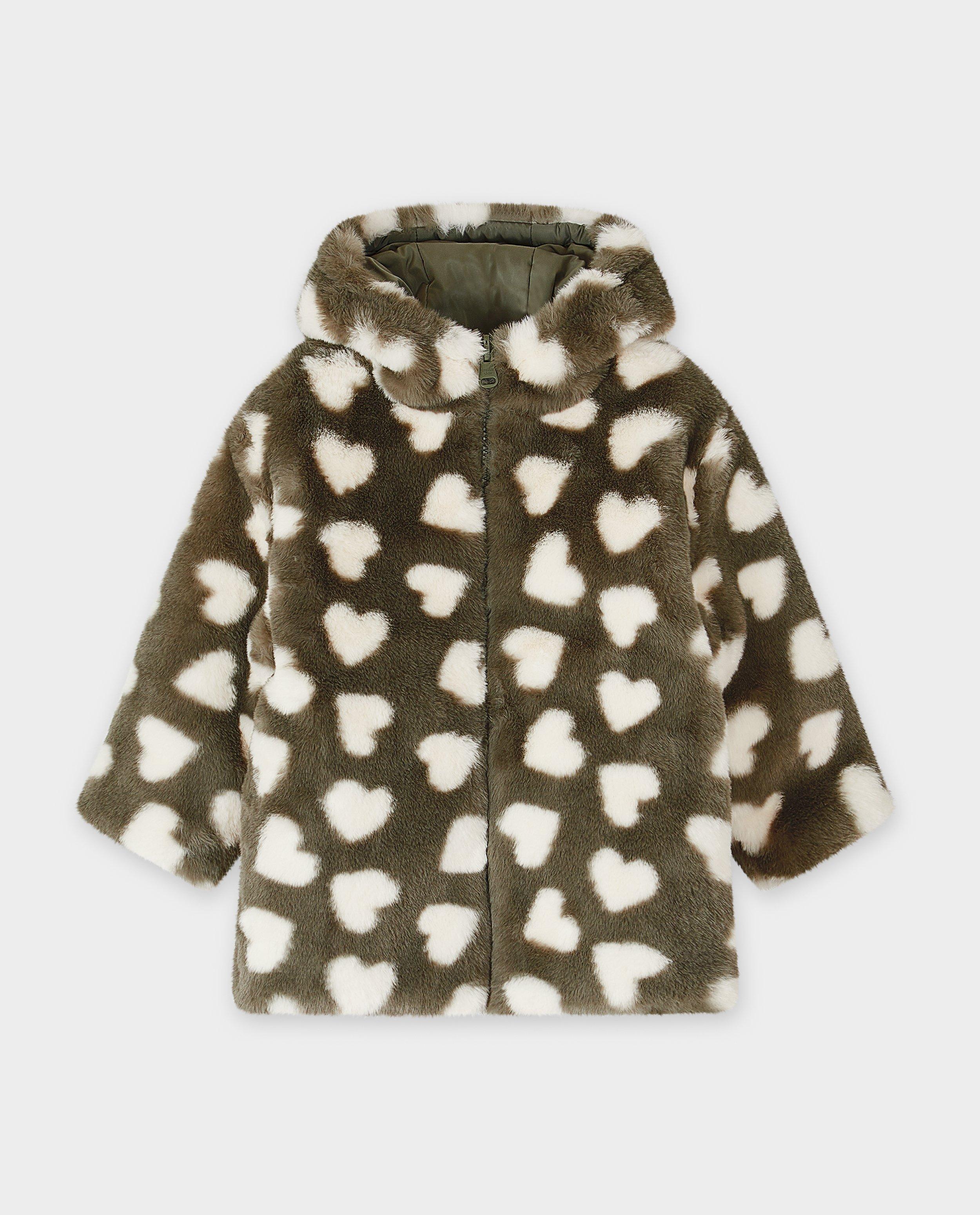 Poncho's en teddy's - Omkeerbare jas van gerecycleerd polyester