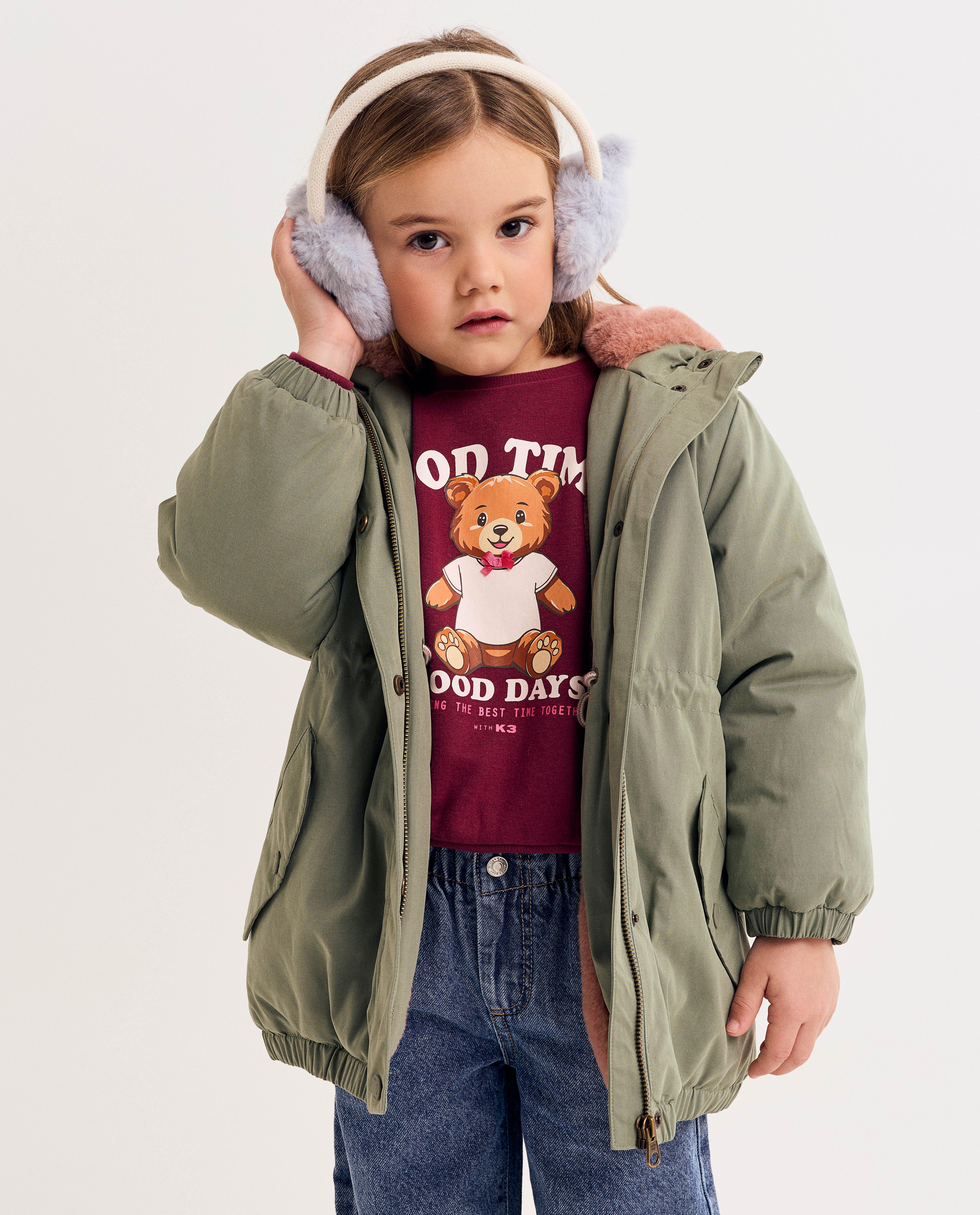 Veste en polyester recyclé avec doublure en fausse fourrure - null - Milla Star