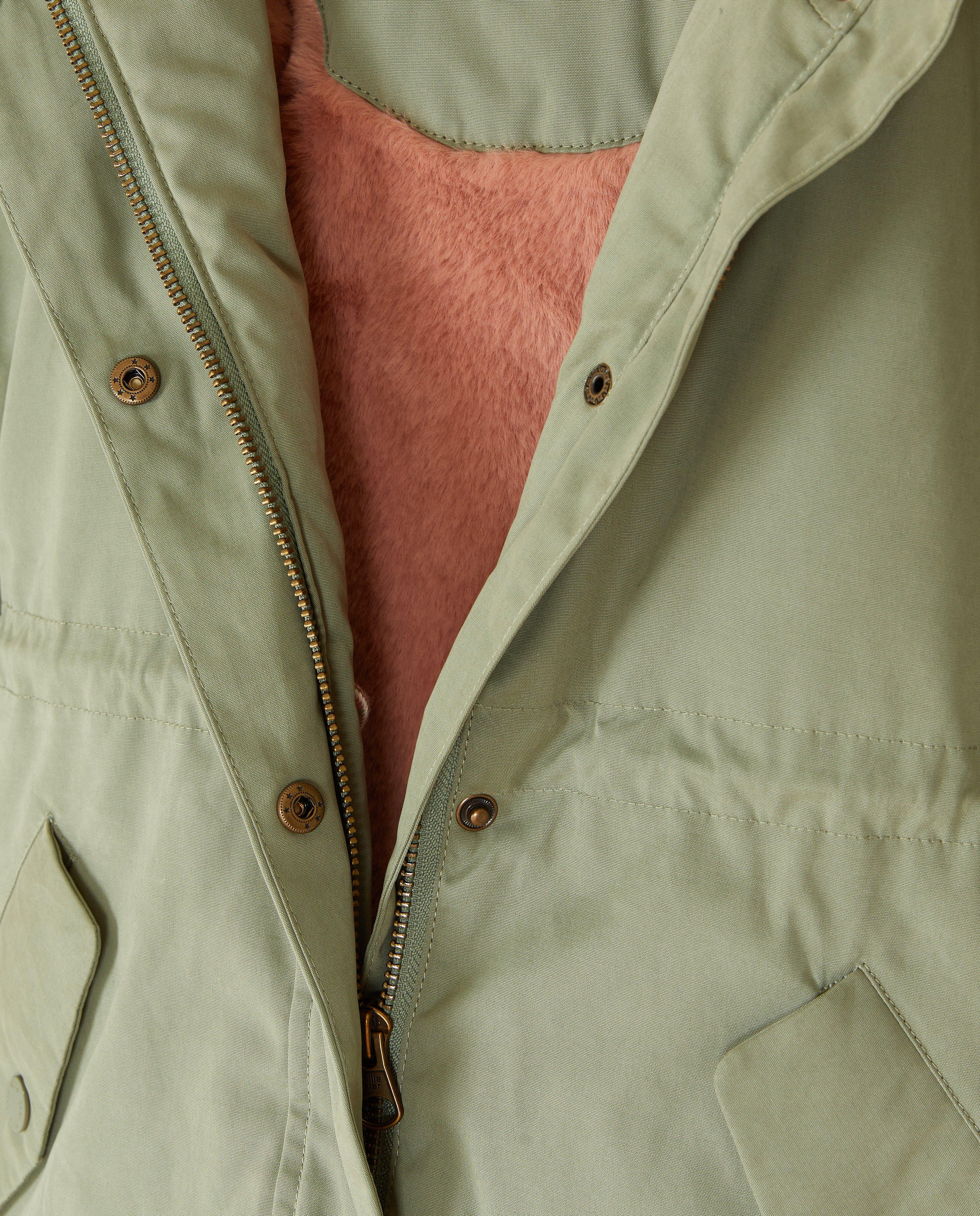 Parka's - Jas met faux fur voering