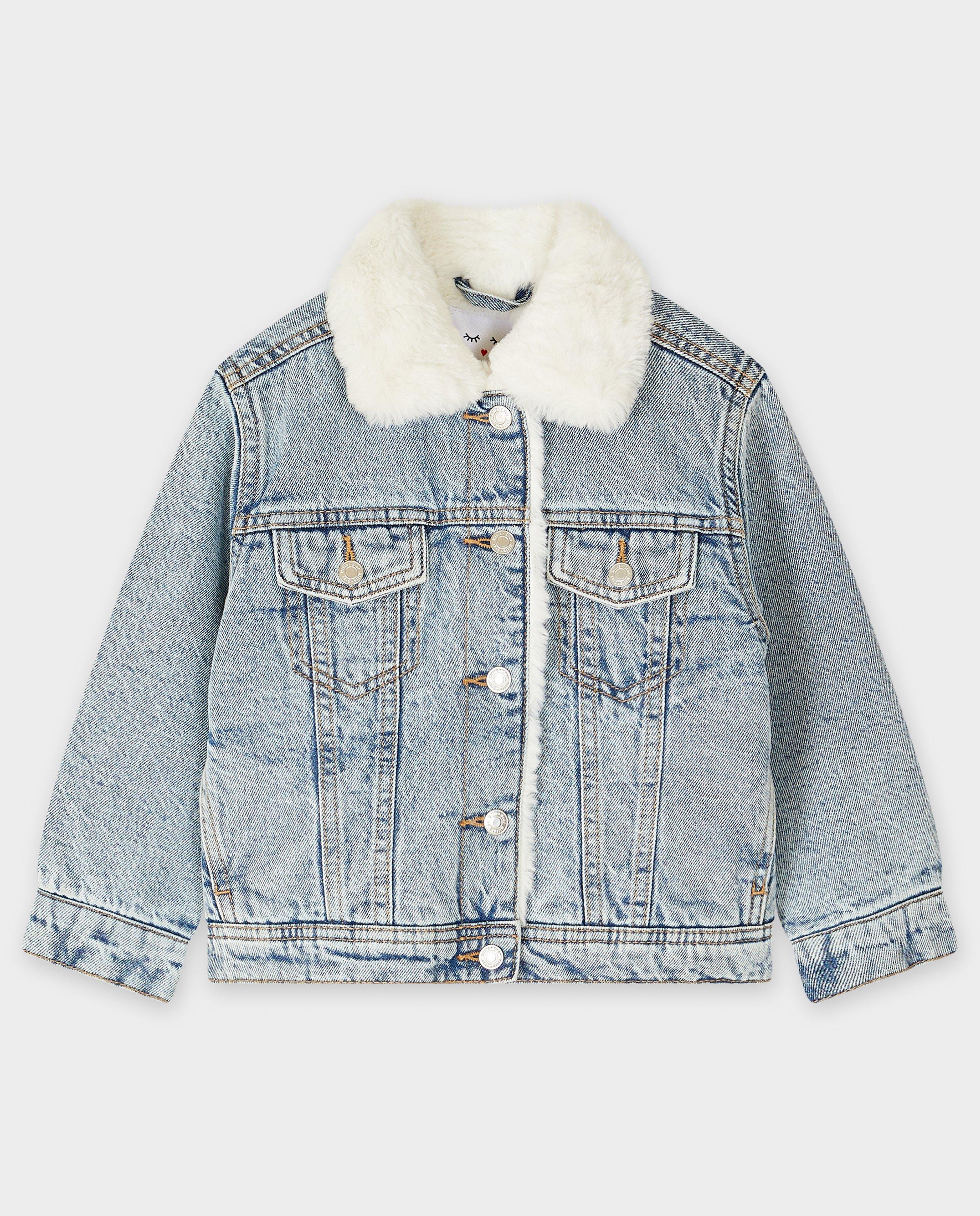 Blazers - Jeansvest met teddy voering