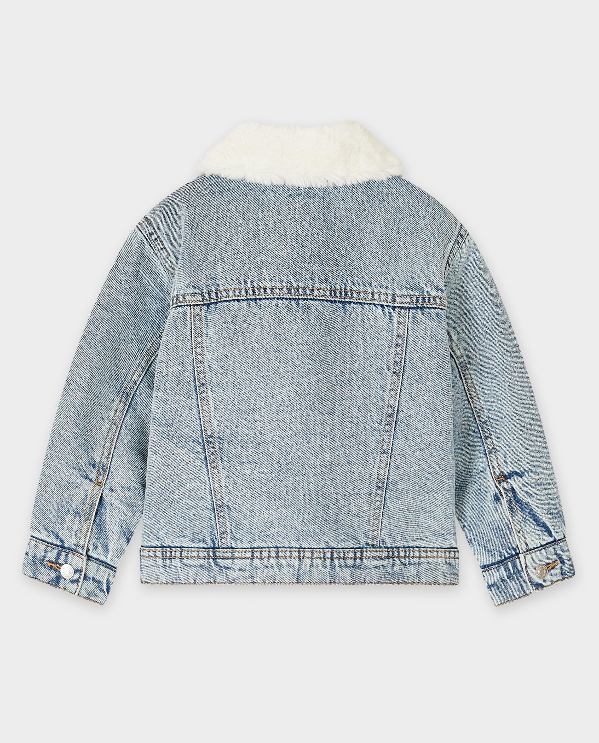 Blazers - Jeansvest met teddy voering