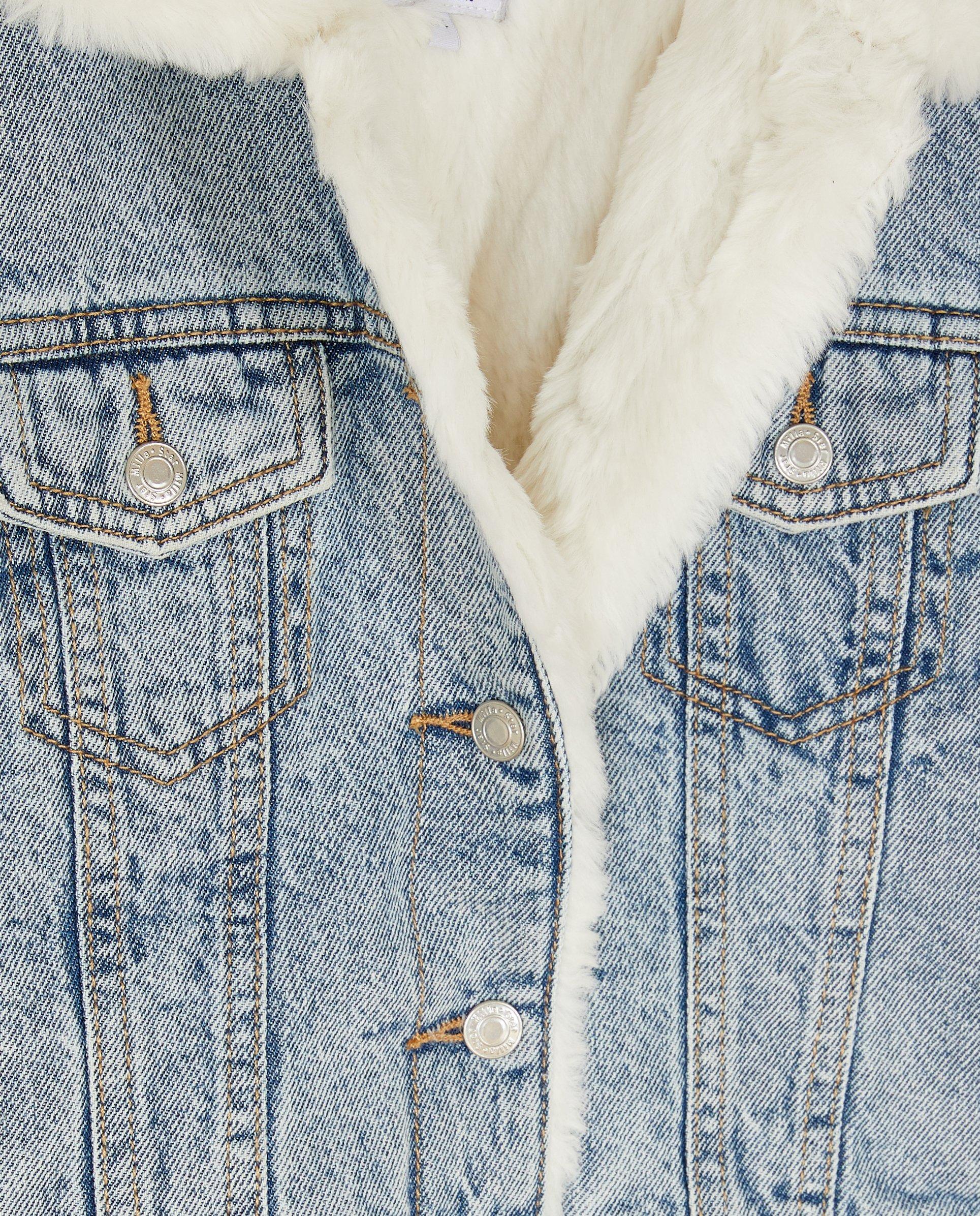 Blazers - Gilet en jean avec doublure teddy