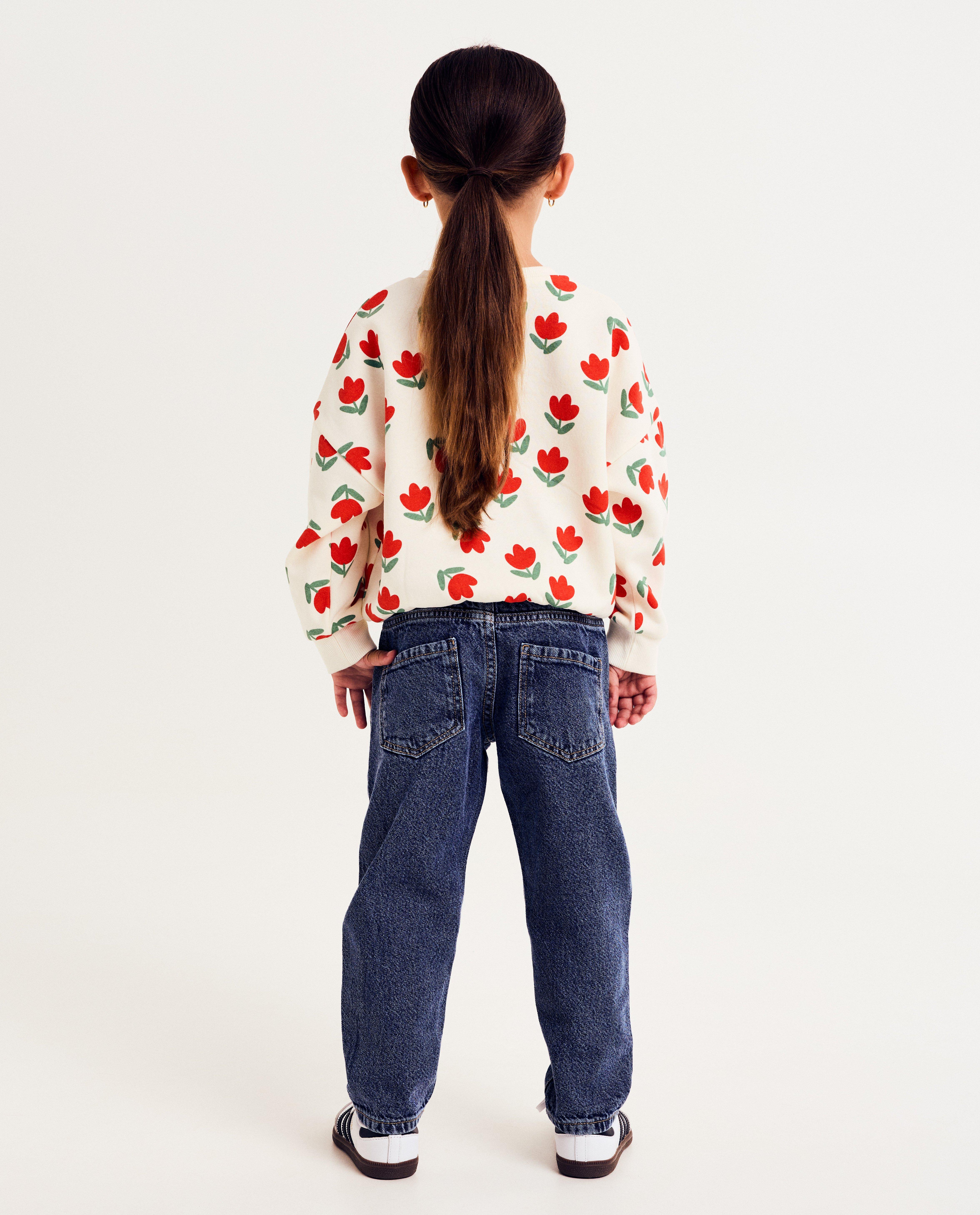 Jeans - Blauwe jeans, mom fit