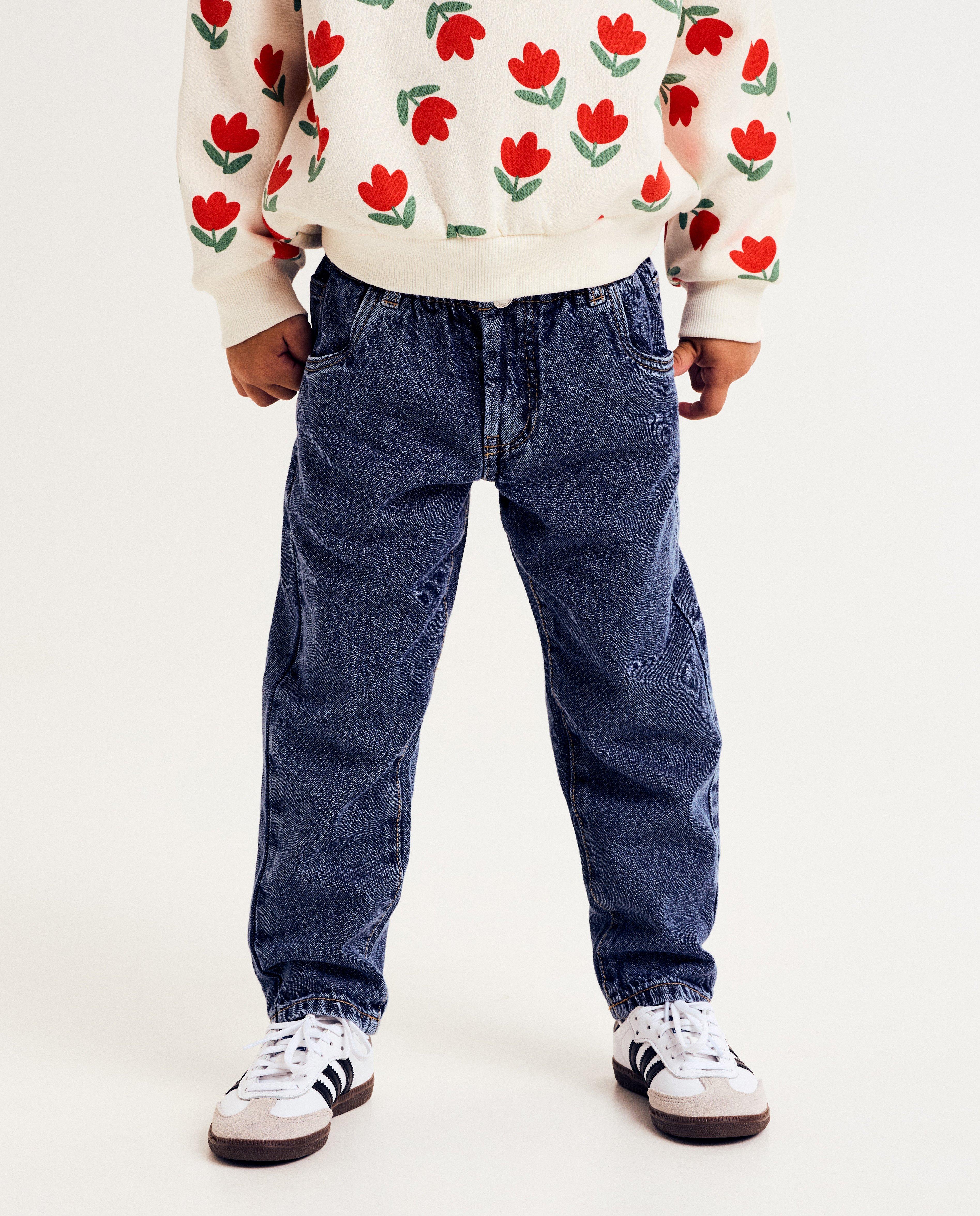 Jeans - Blauwe jeans, mom fit