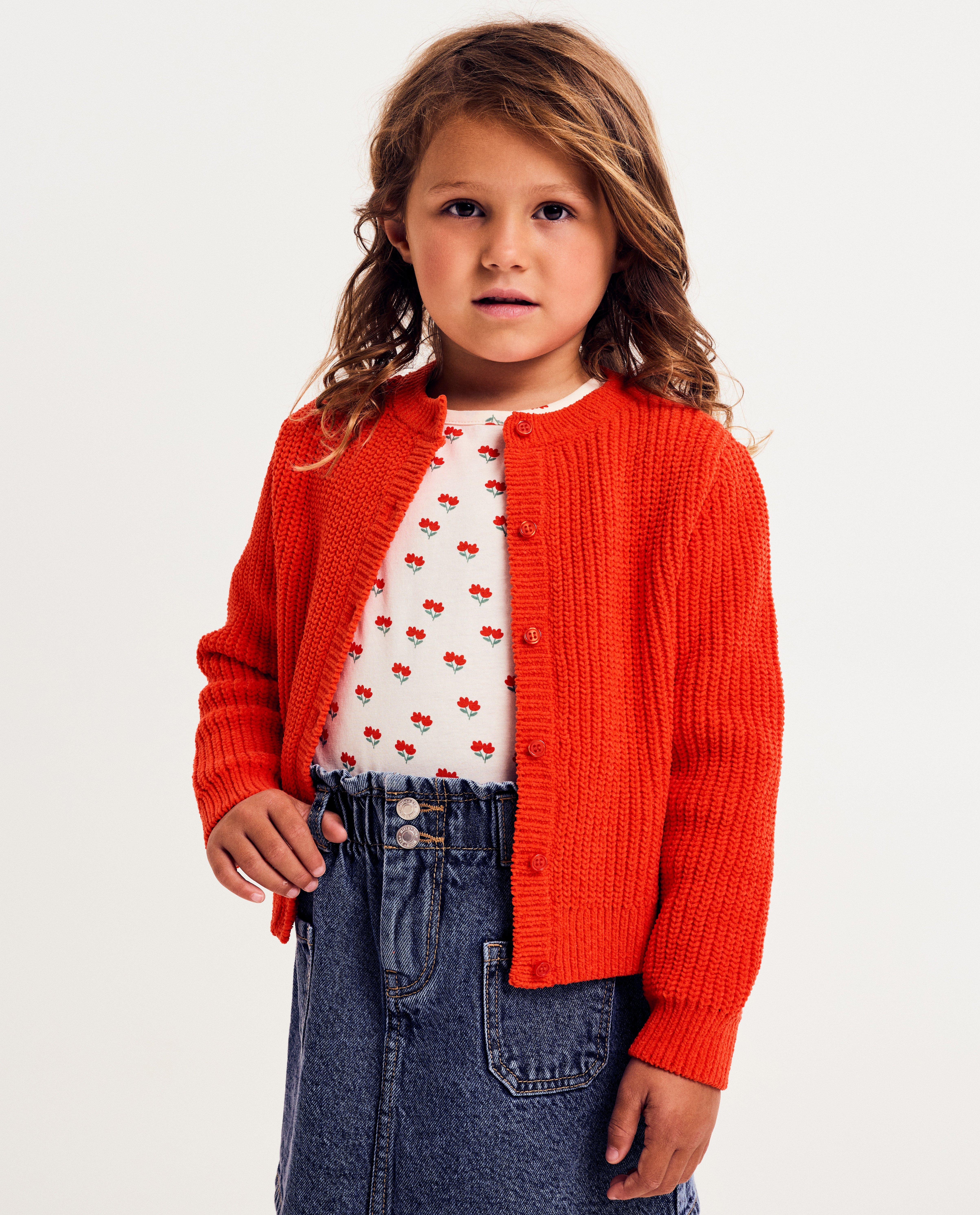 Oranje cardigan - null - Besties