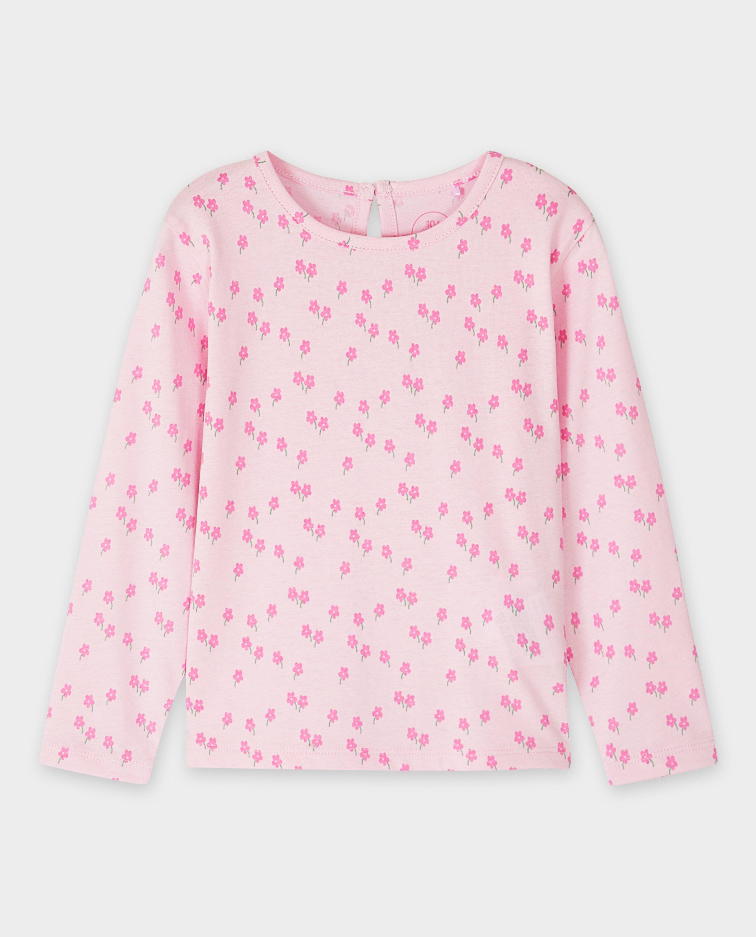 T-shirts - Longsleeve met bloemenprint