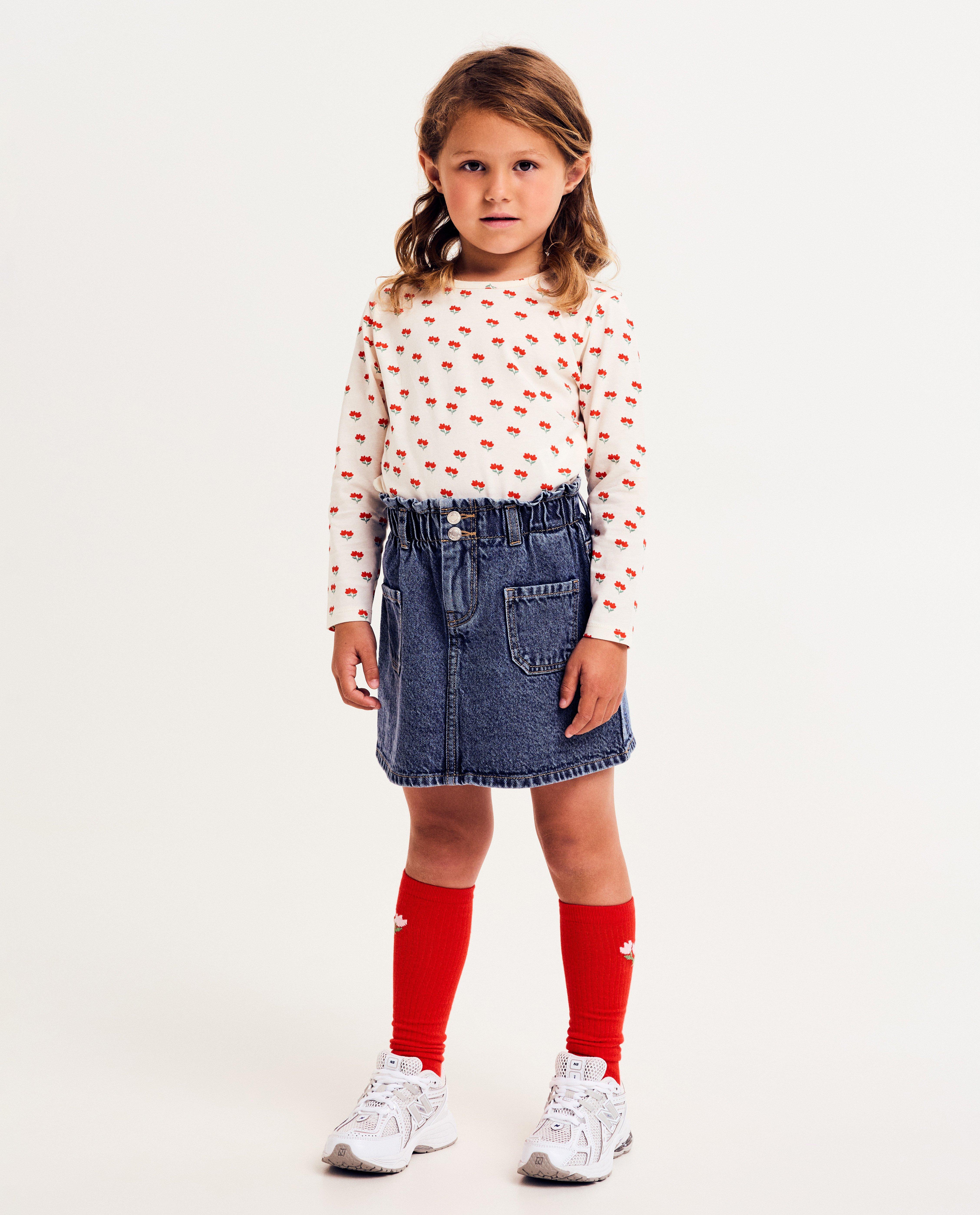T-shirts - Longsleeve met bloemenprint